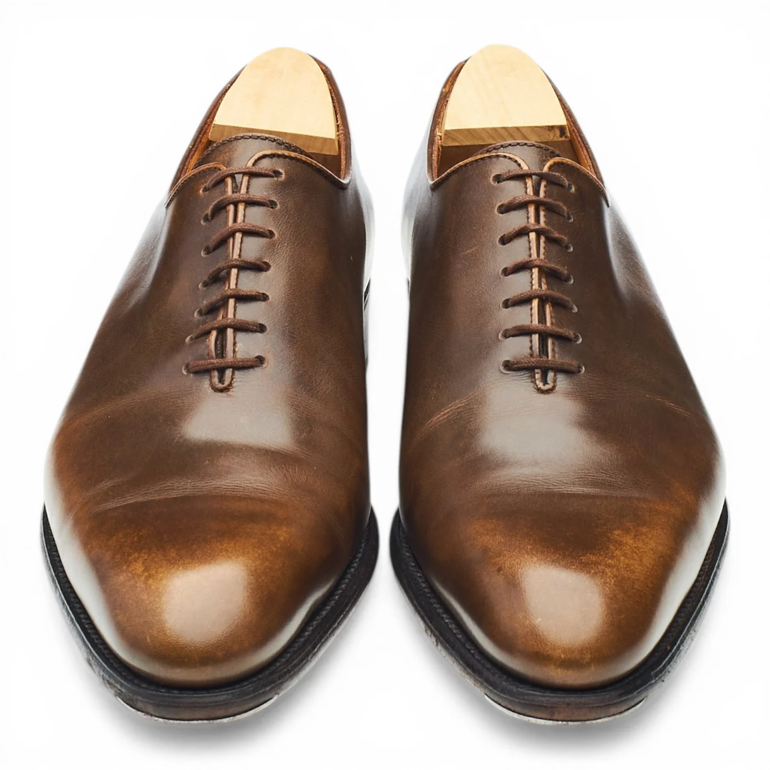 '402 Flore' Brown Leather Wholecut Oxford 7 C UK 7 - Image 2