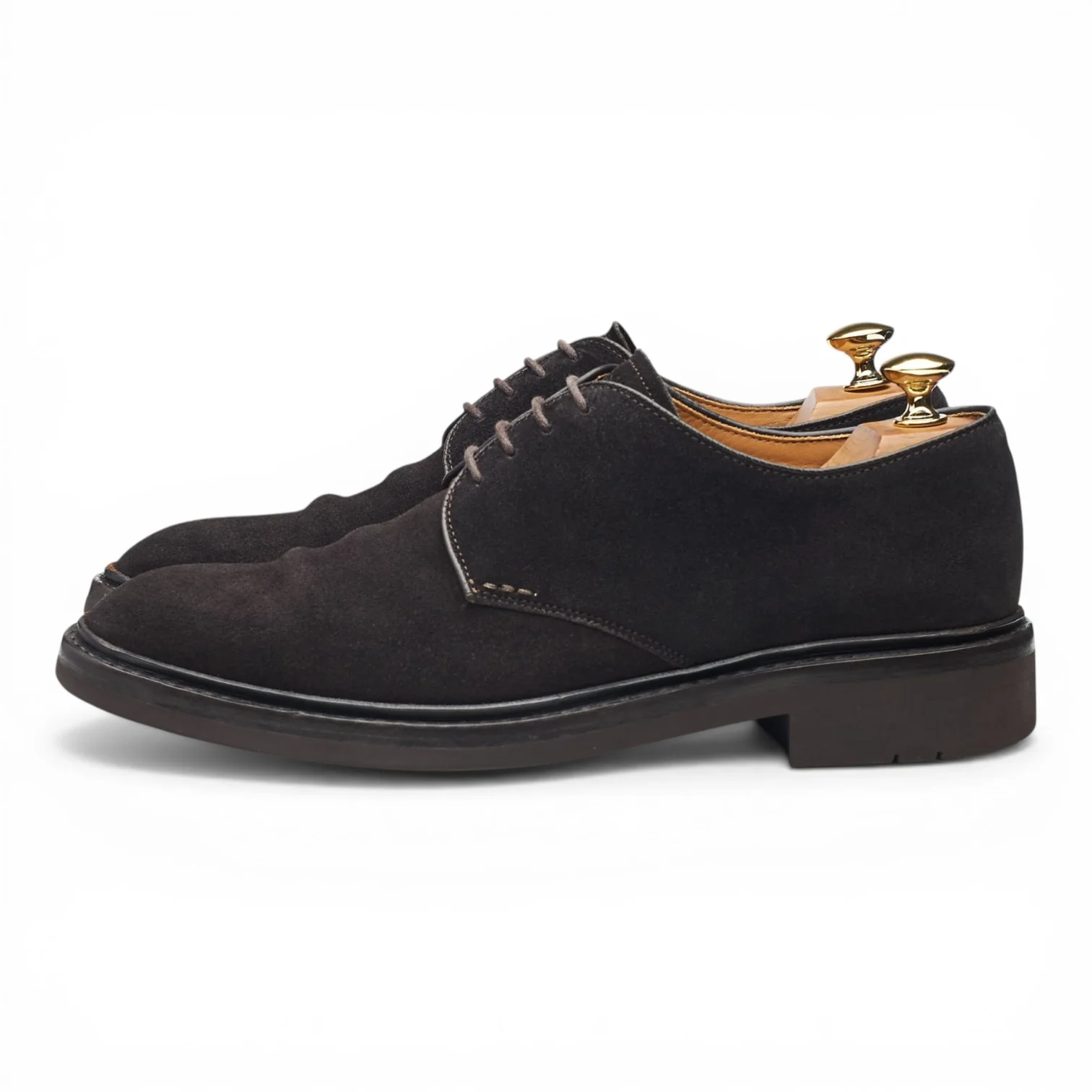 'Fustet' Dark Brown Suede Derby UK 6.5 - Image 3
