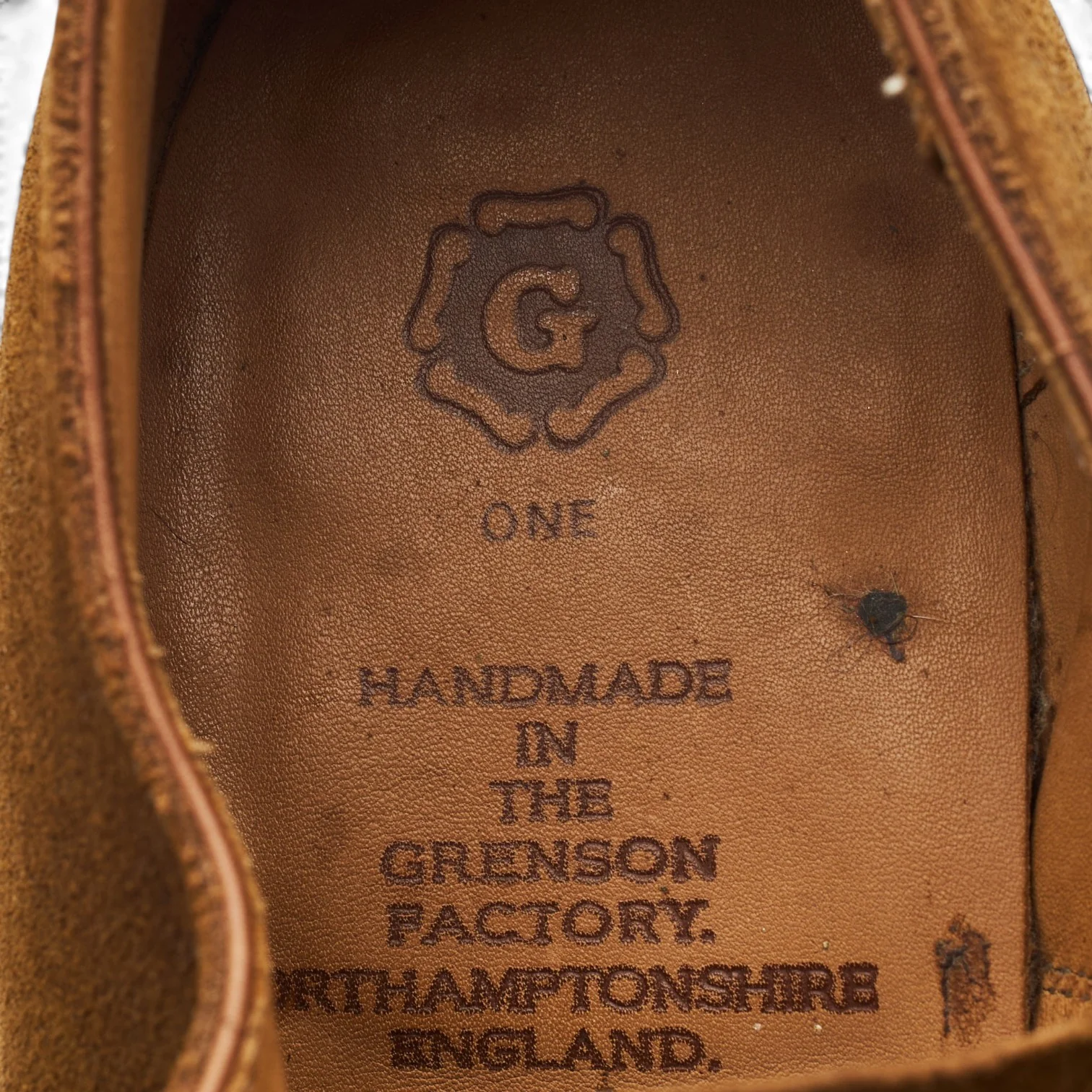 G:One Brown Waxed Suede Oxford UK 8 G - Image 6