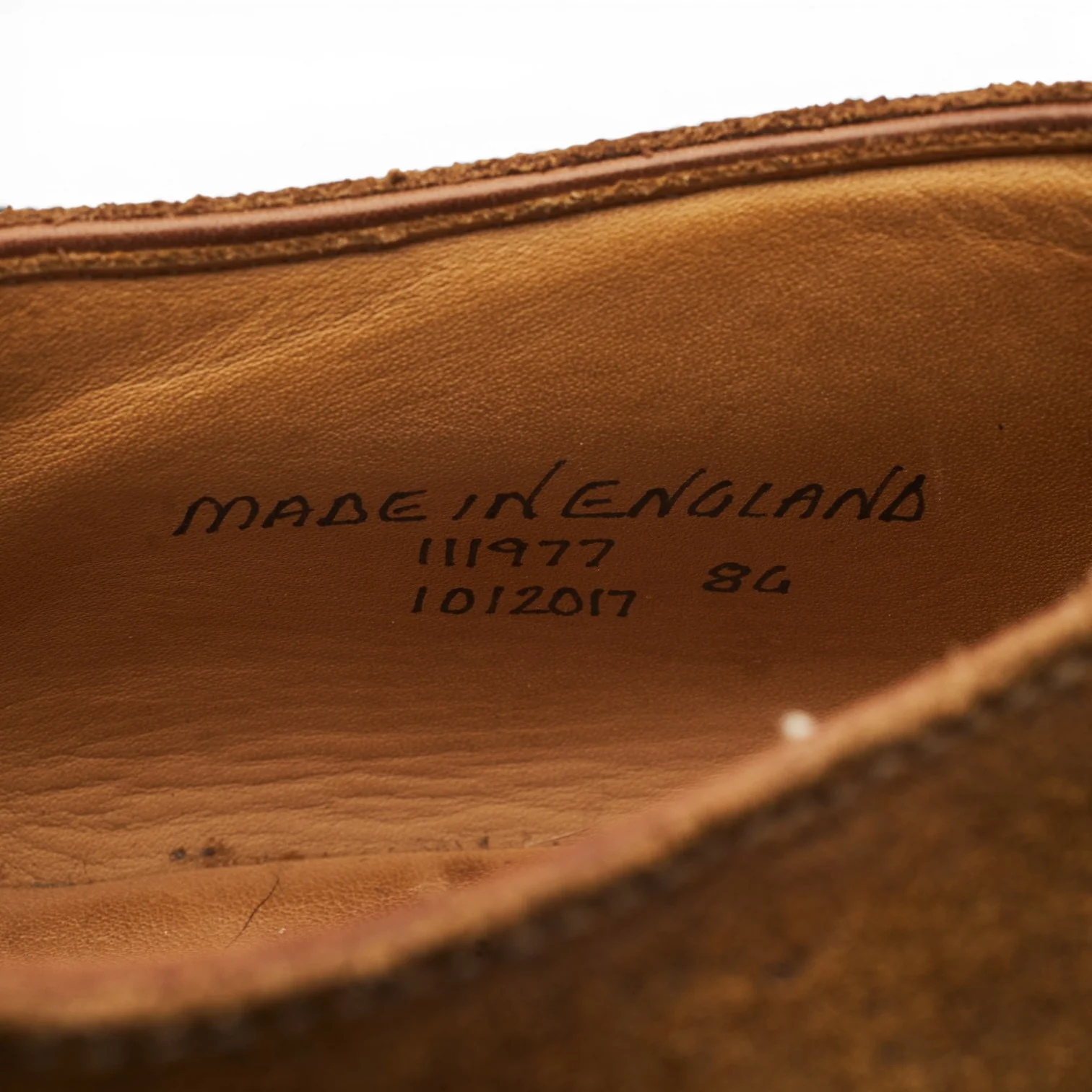 G:One Brown Waxed Suede Oxford UK 8 G - Image 7