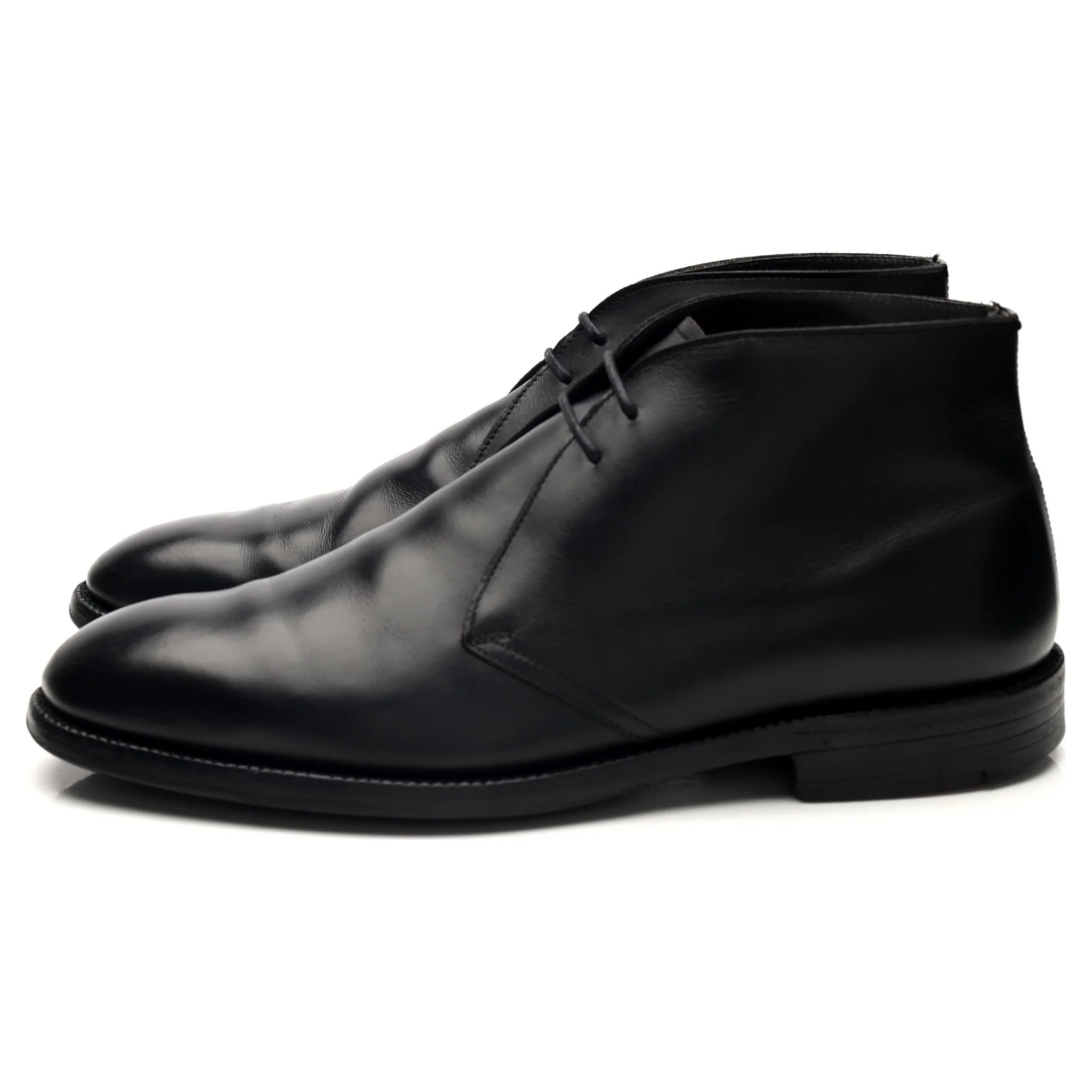 'Gallagher' Black Leather Chukka Boots UK 7 F - Image 3