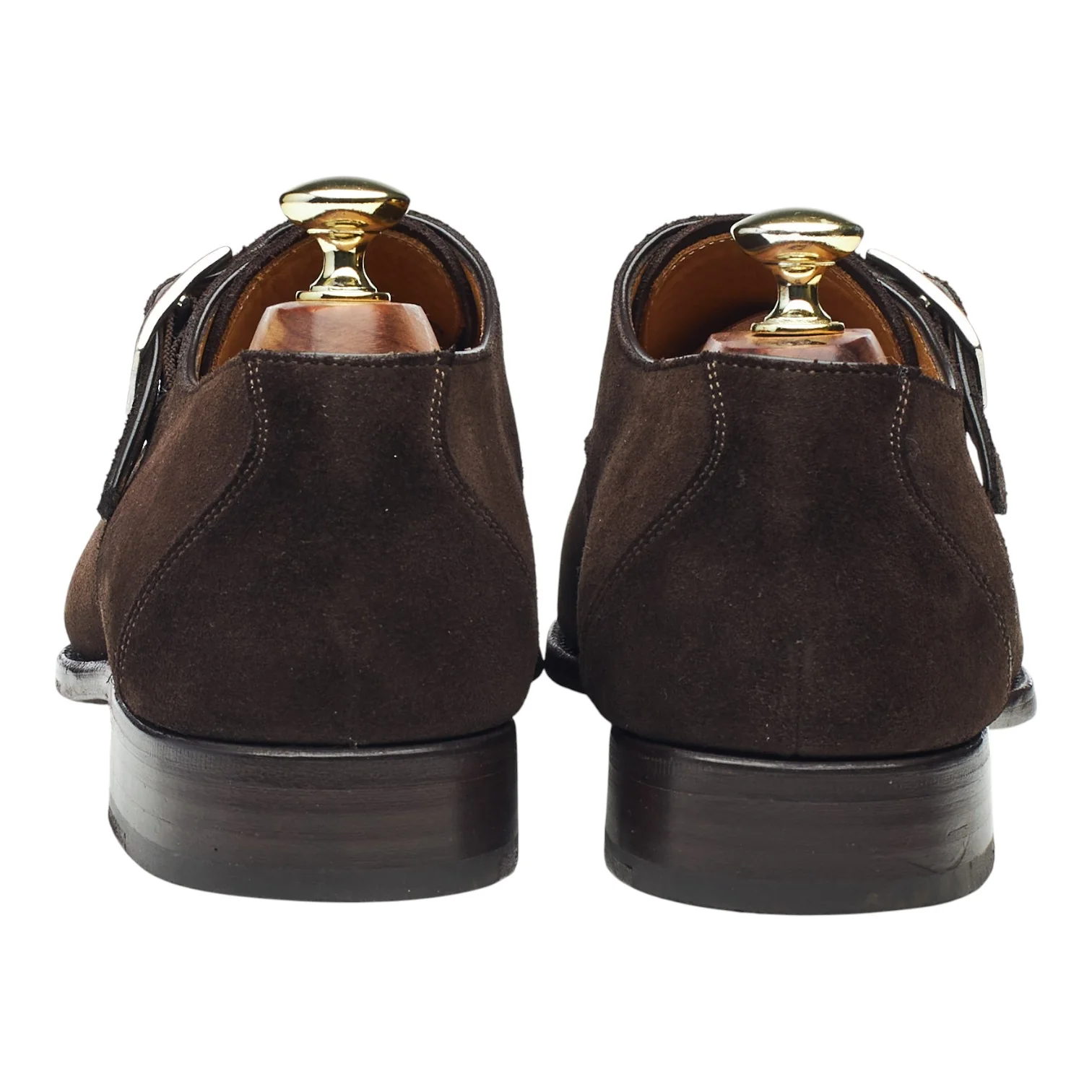 'Gareth 6307' Dark Brown Suede Single Monk Strap UK 6.5 F - Image 4