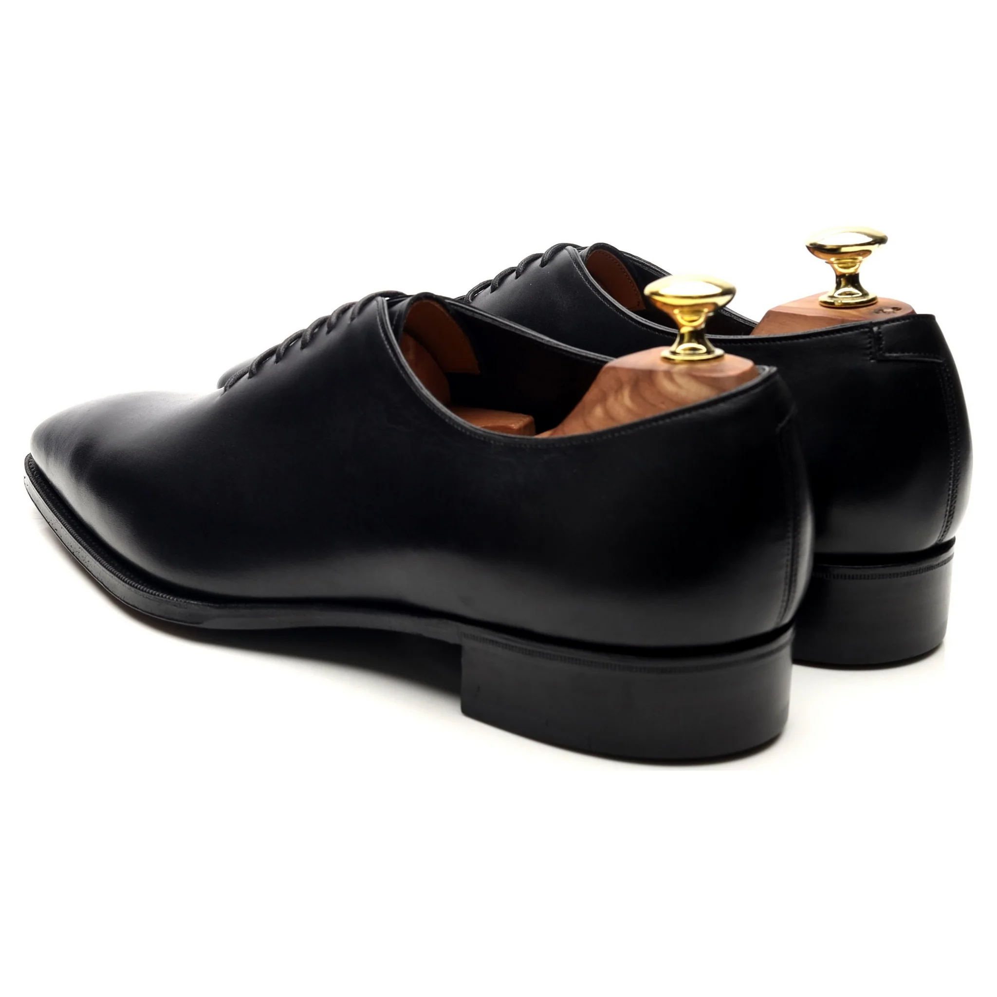 'Sinatra' Black Leather Whoelcut Oxford UK 8 E - Image 3