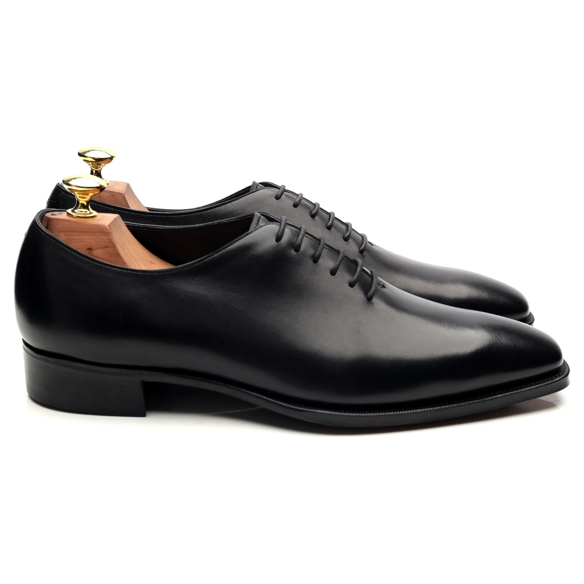 'Sinatra' Black Leather Whoelcut Oxford UK 8 E - Image 6