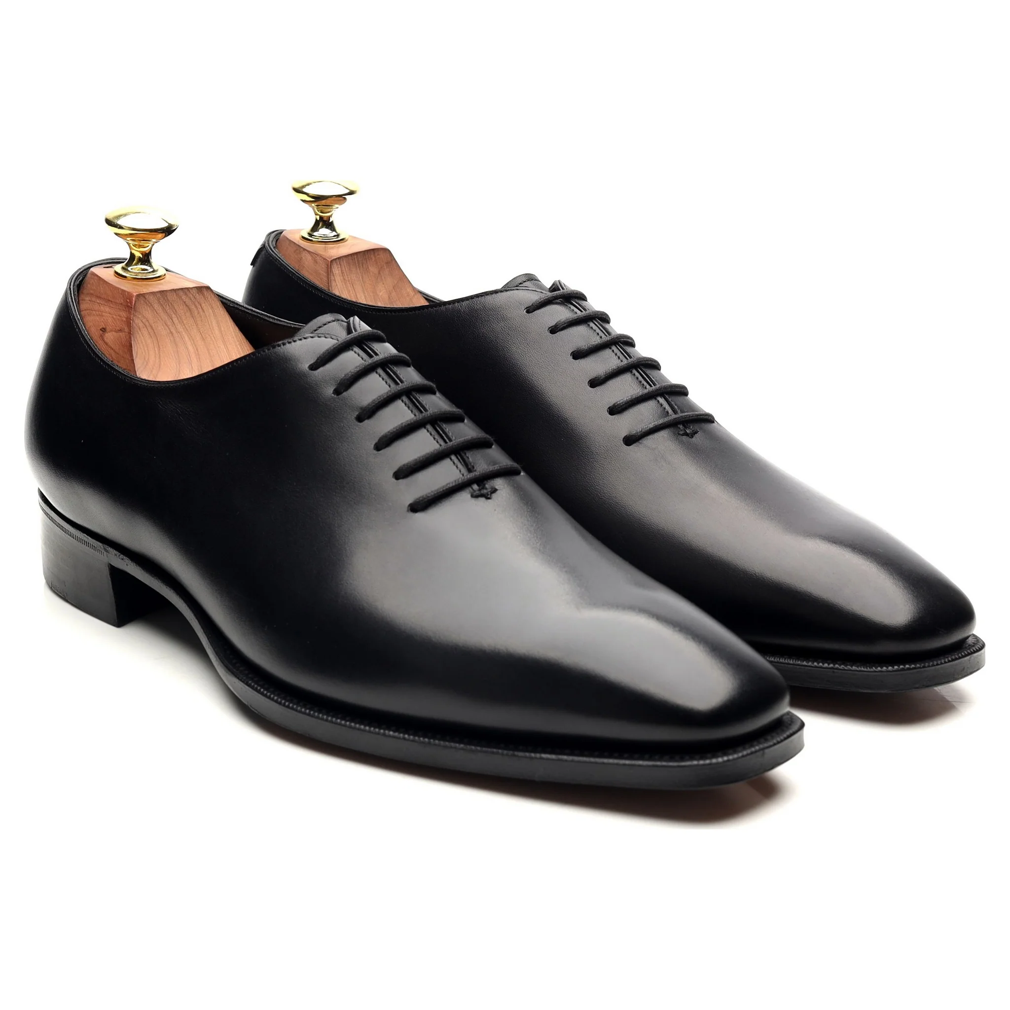 'Sinatra' Black Leather Whoelcut Oxford UK 8 E - Image 7