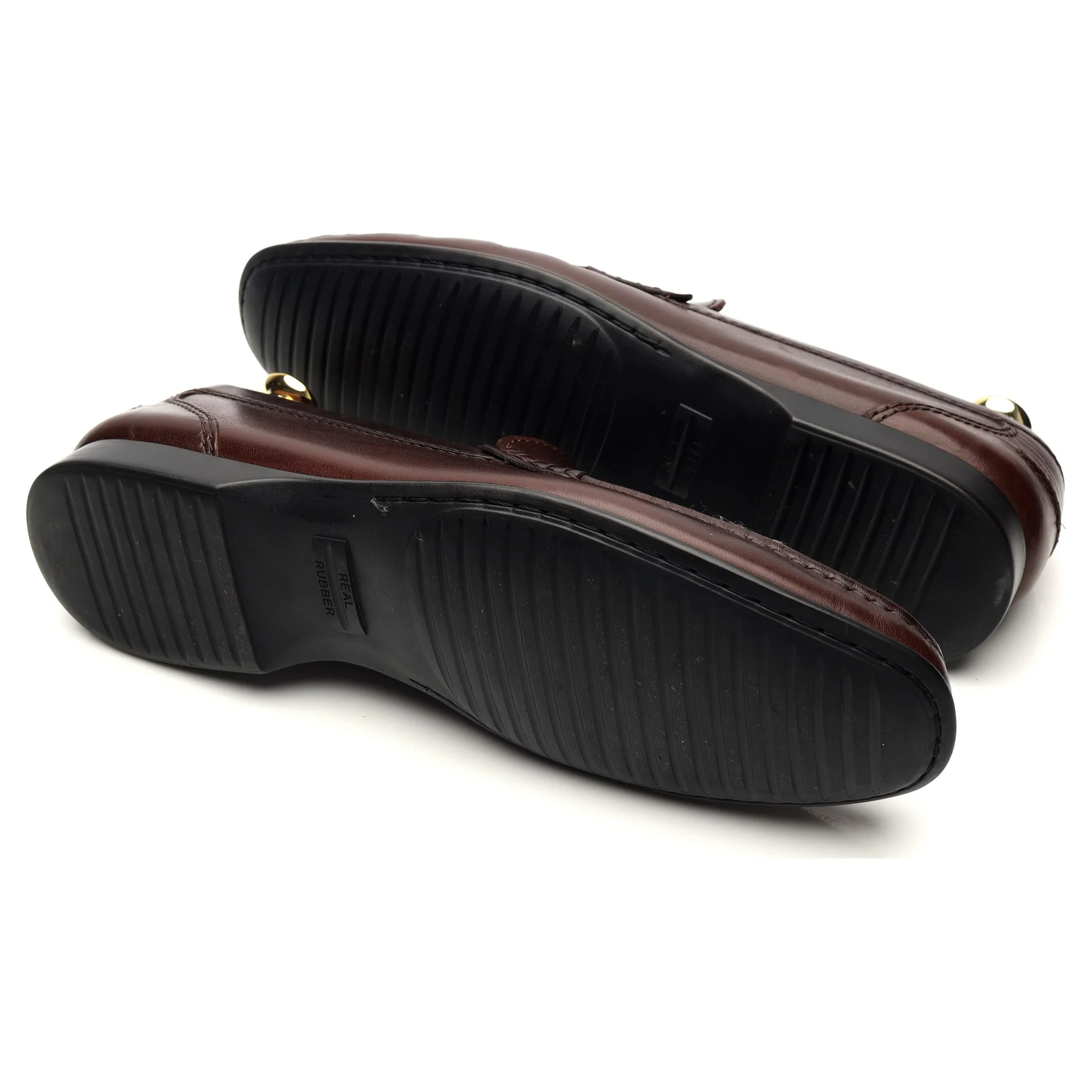 'Genoa' Dark Brown Leather Driving Loafers UK 6 E - Image 5