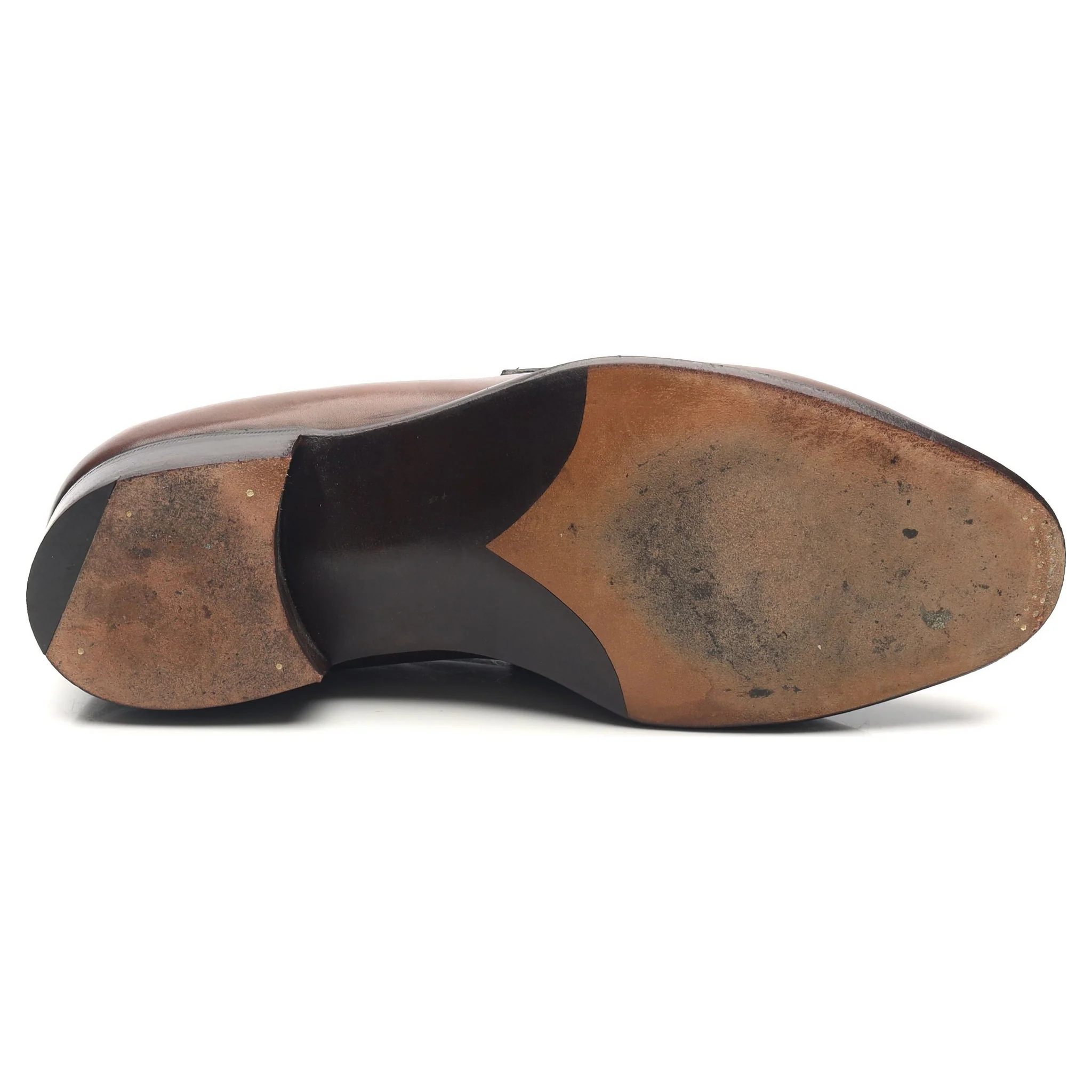 'Bradley II' Dark Brown Leather Loafers UK 5 E - Image 11