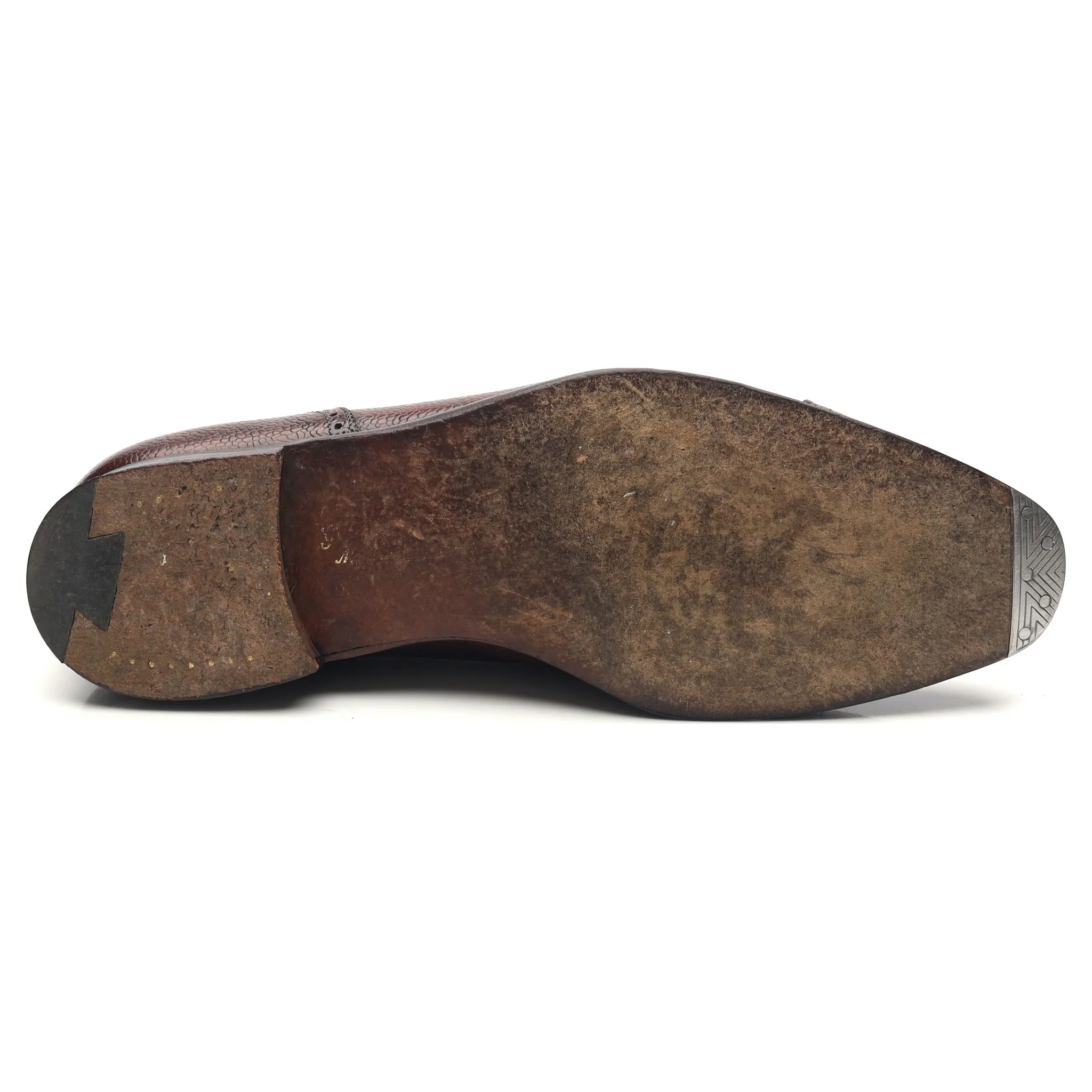 'Adam' Dark Brown Leather Oxford Brogues UK 9 E - Image 11