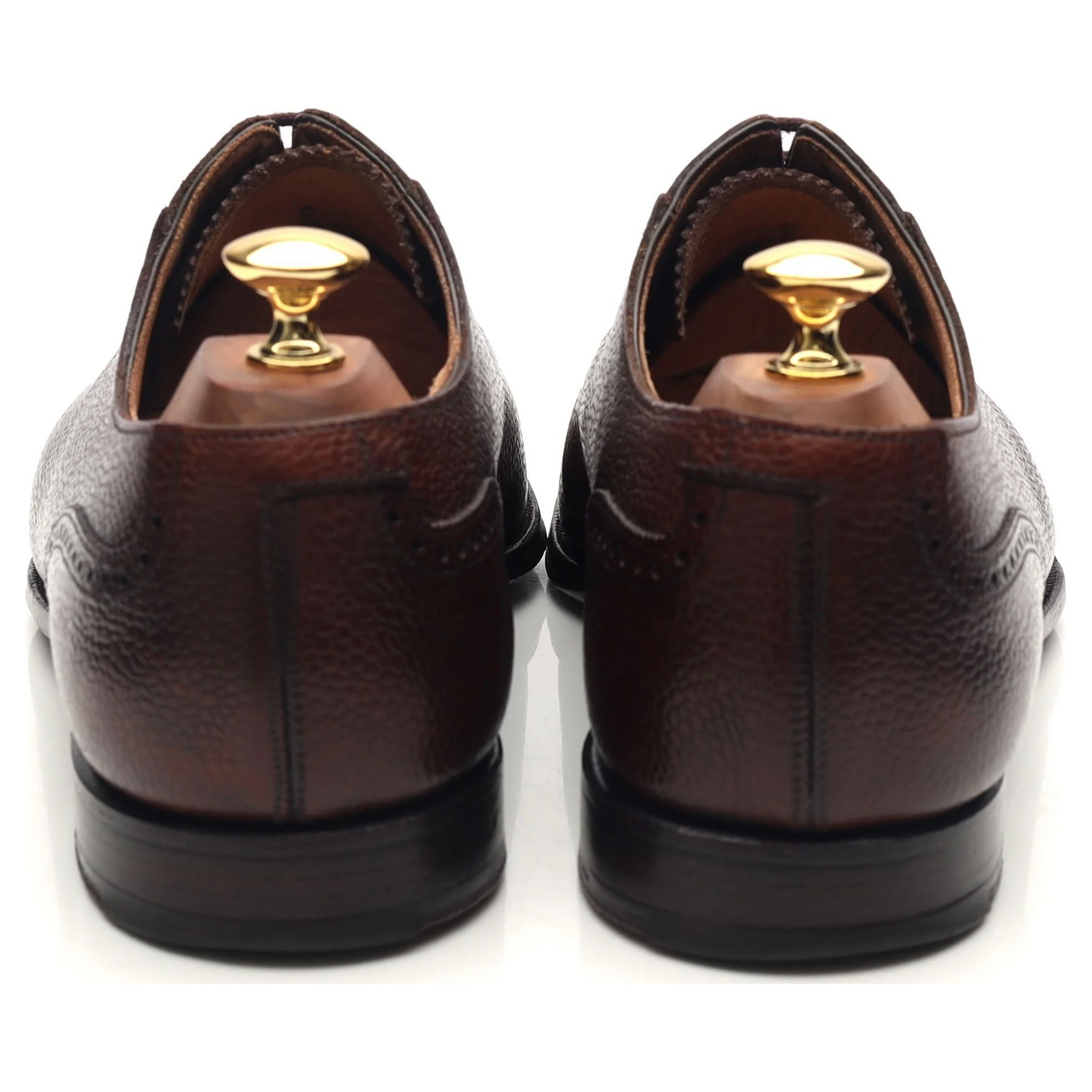 'Adam' Dark Brown Leather Oxford Brogues UK 9 E - Image 4