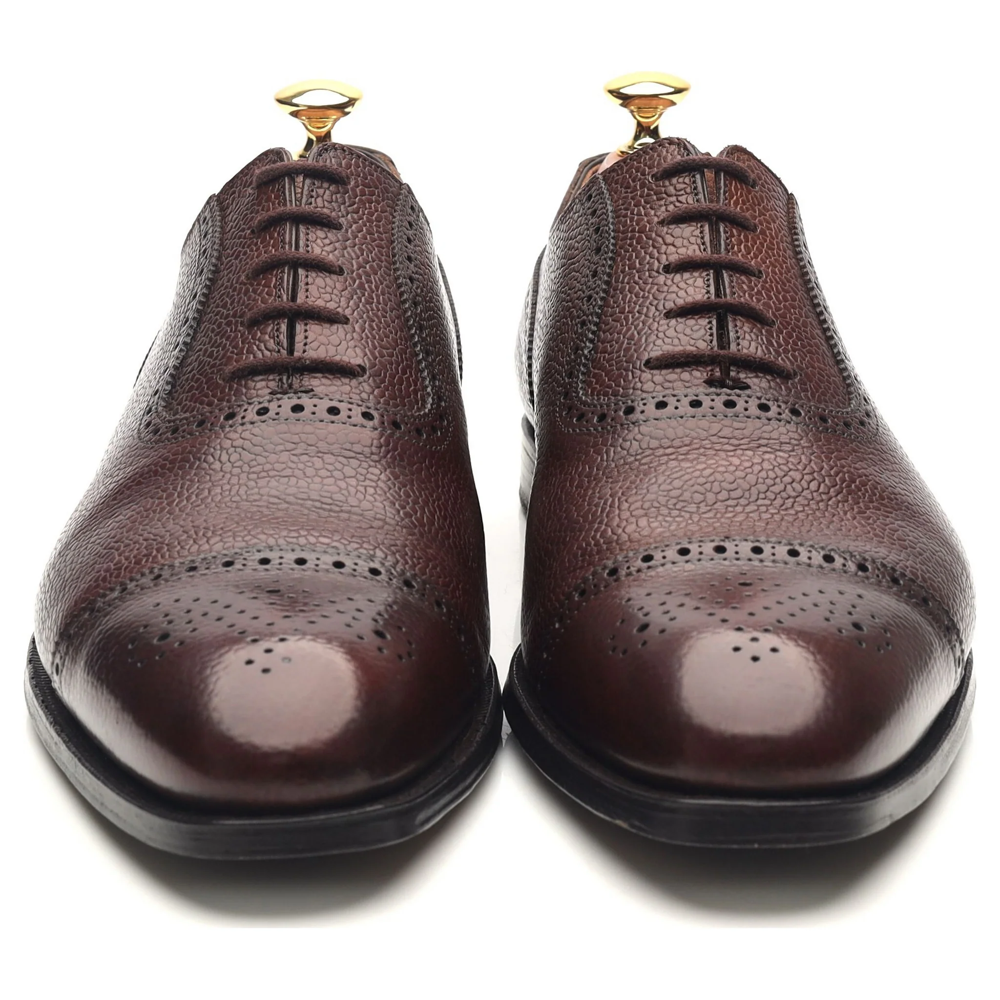 'Adam' Dark Brown Leather Oxford Brogues UK 9 E - Image 8