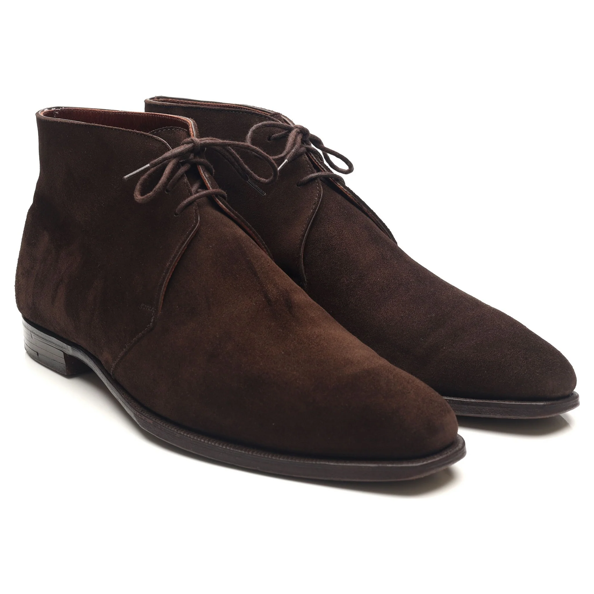 'Nathan' Dark Brown Suede Chukka Boots UK 9 E - Image 7