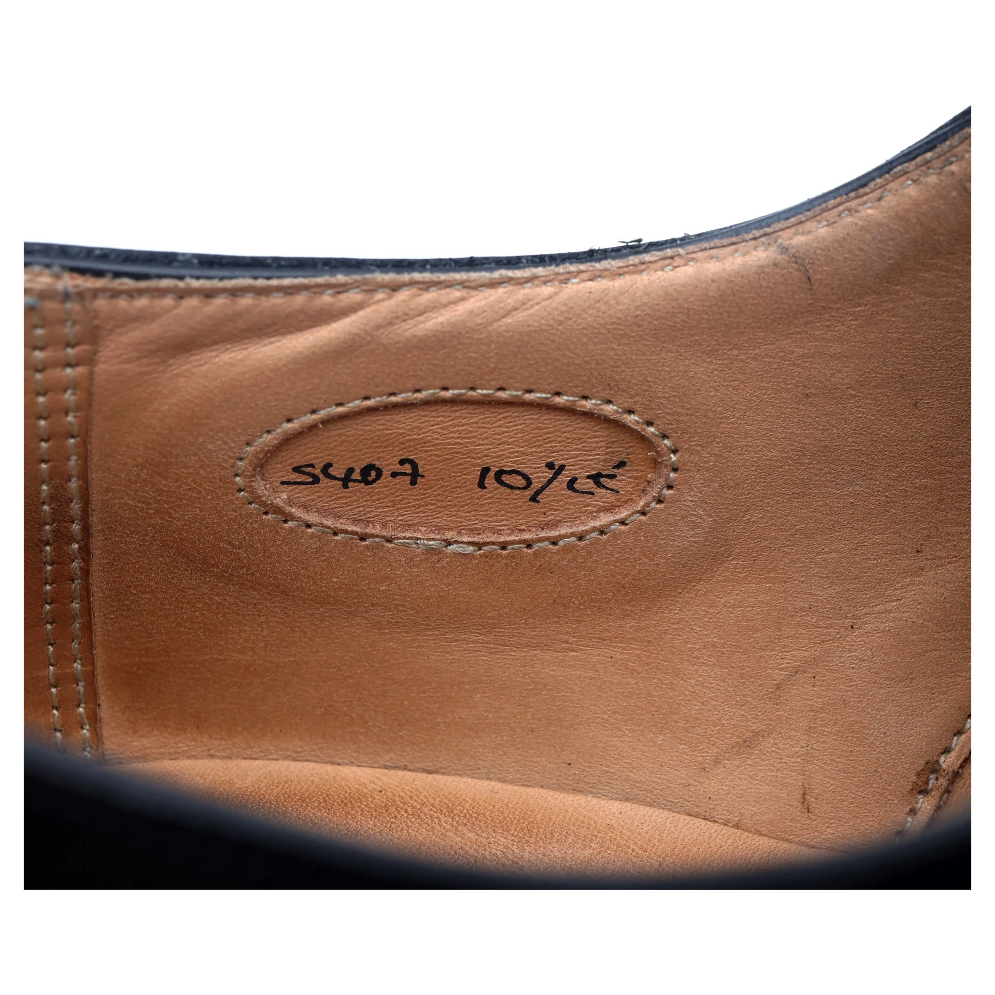 'Oliver' Black Leather Split Toe Derby UK 10.5 E - Image 13