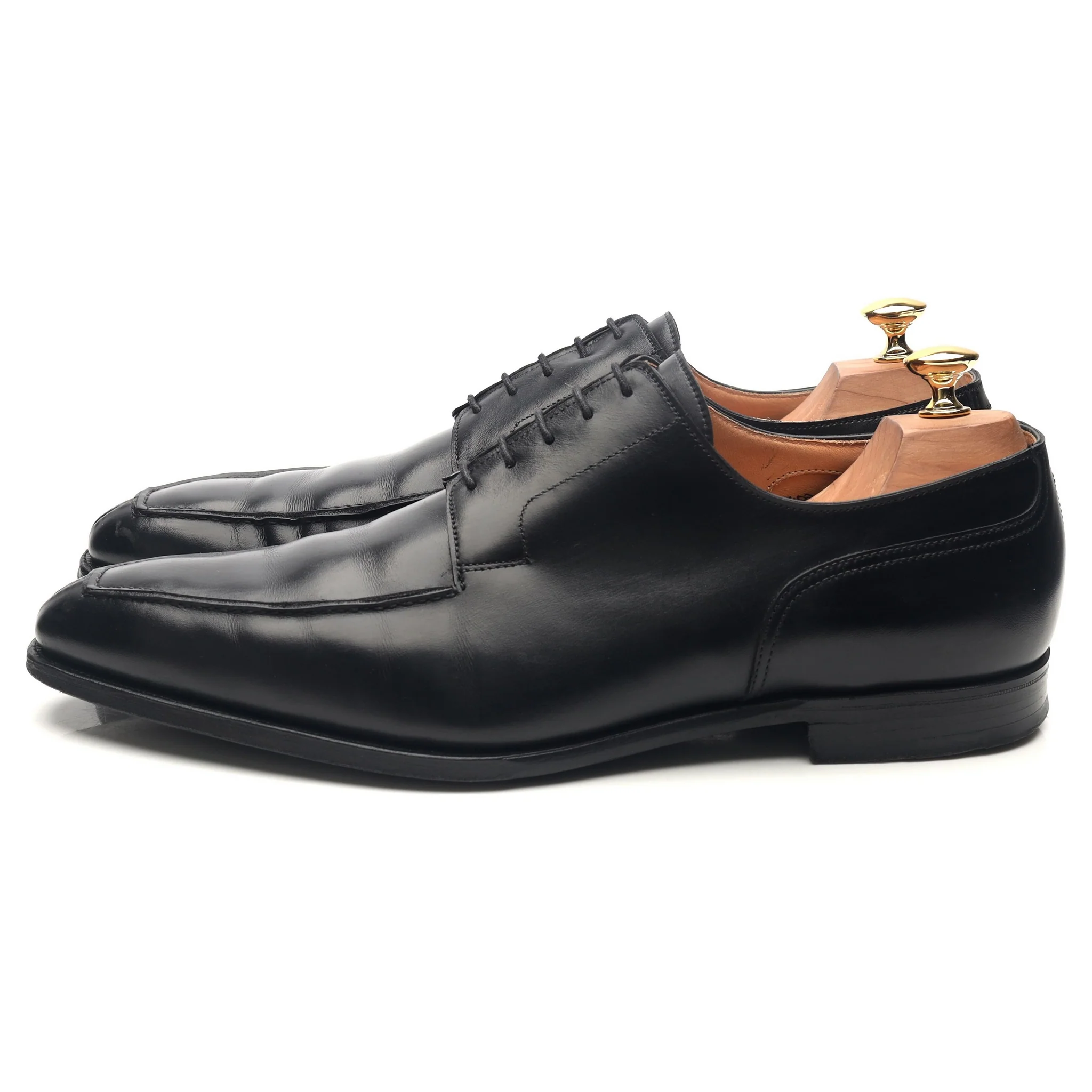 'Oliver' Black Leather Split Toe Derby UK 10.5 E - Image 2