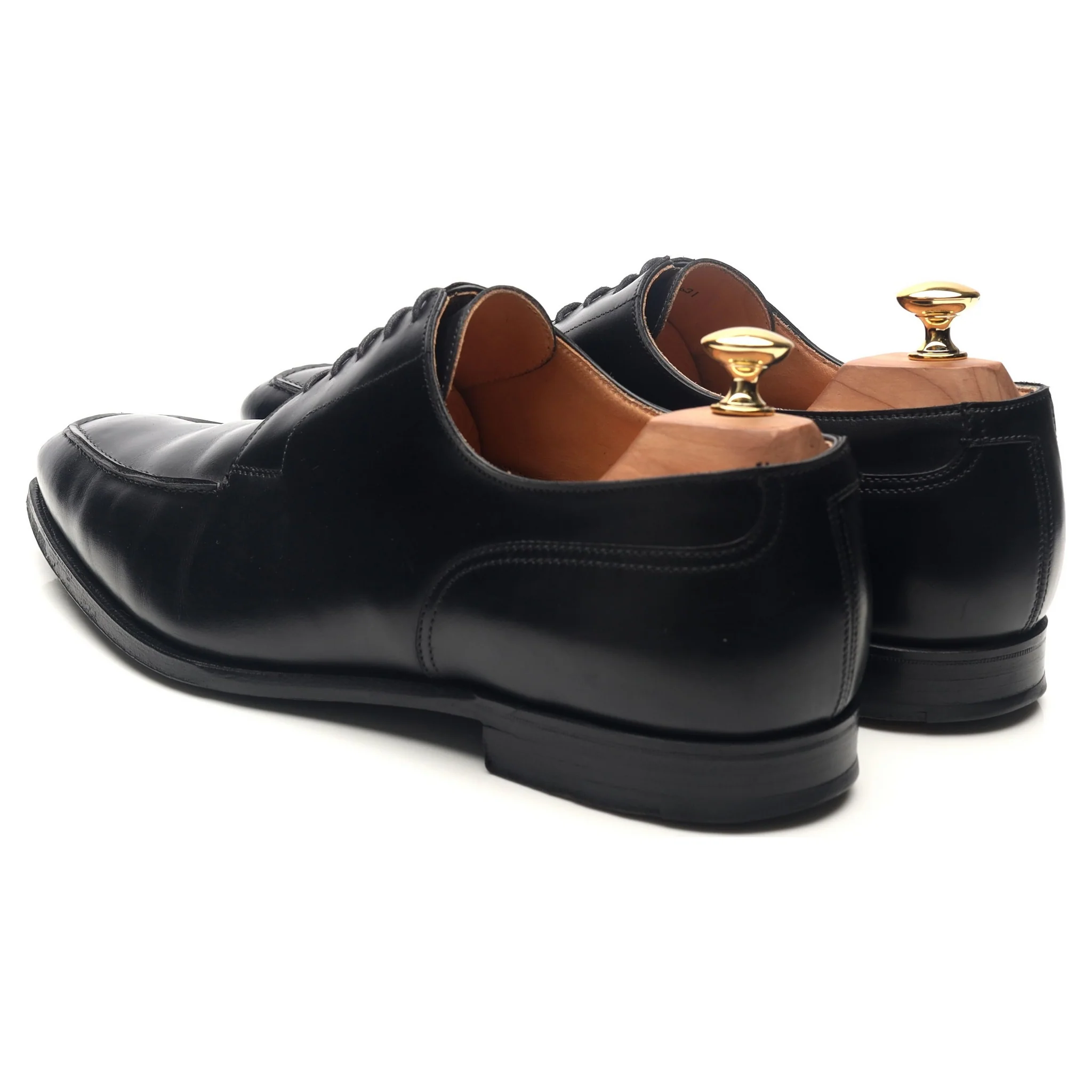 'Oliver' Black Leather Split Toe Derby UK 10.5 E - Image 3