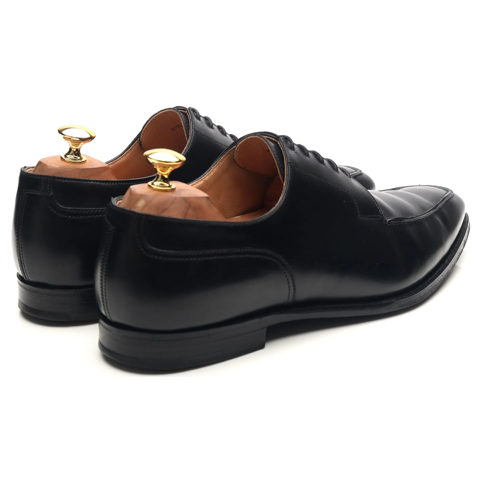 'Oliver' Black Leather Split Toe Derby UK 10.5 E - Image 5