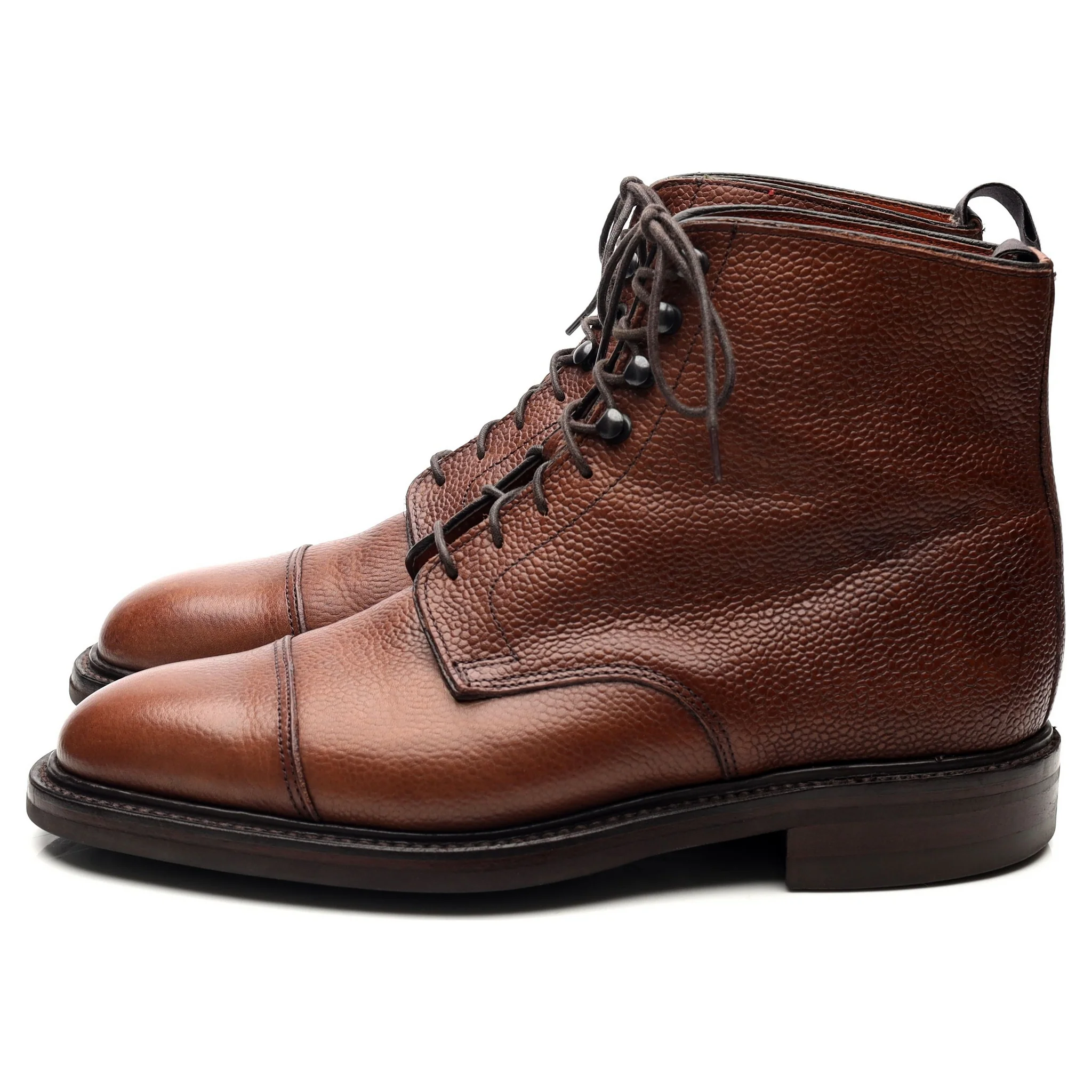 'Taron' Brown Leather Boots UK 6 E - Image 2