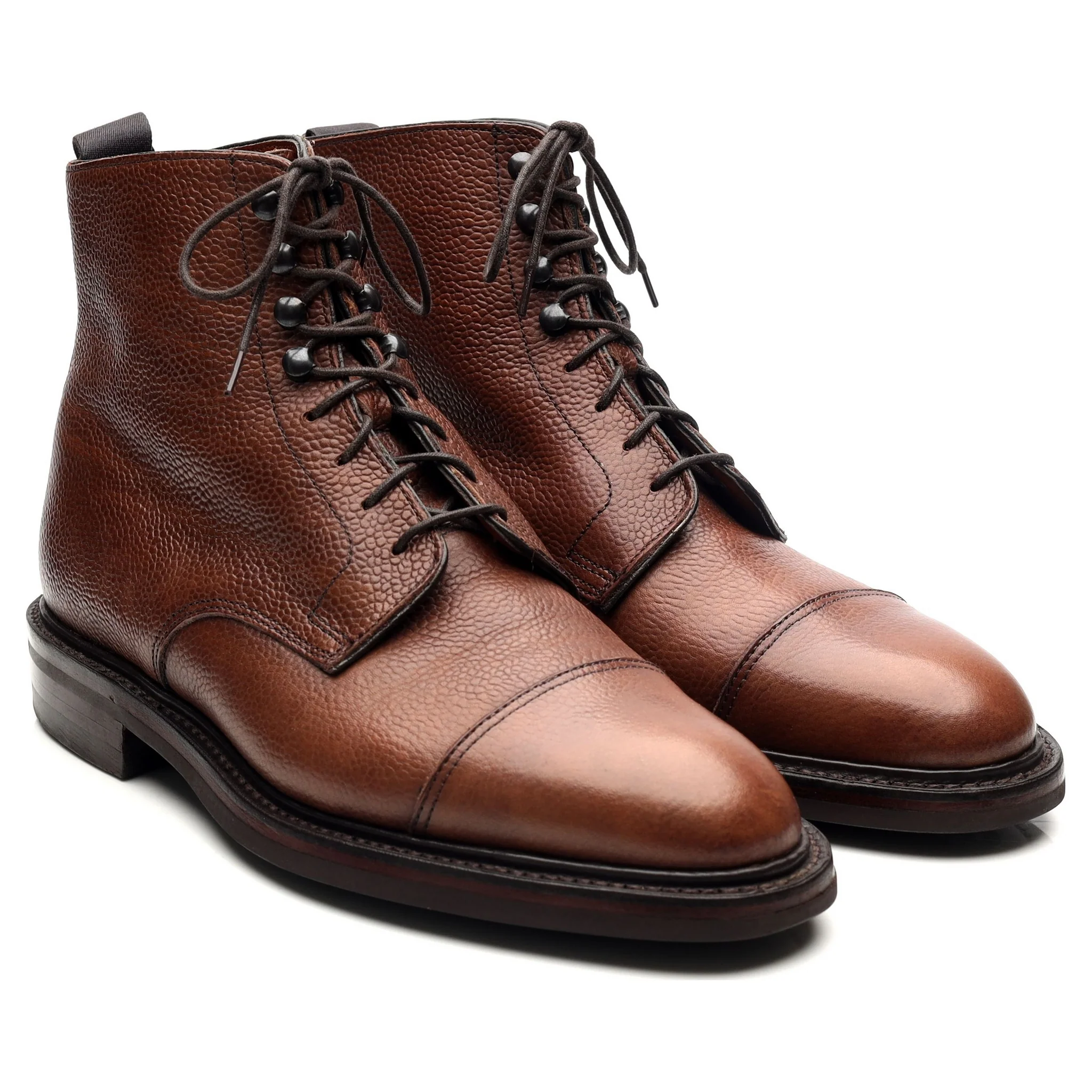 'Taron' Brown Leather Boots UK 6 E - Image 7
