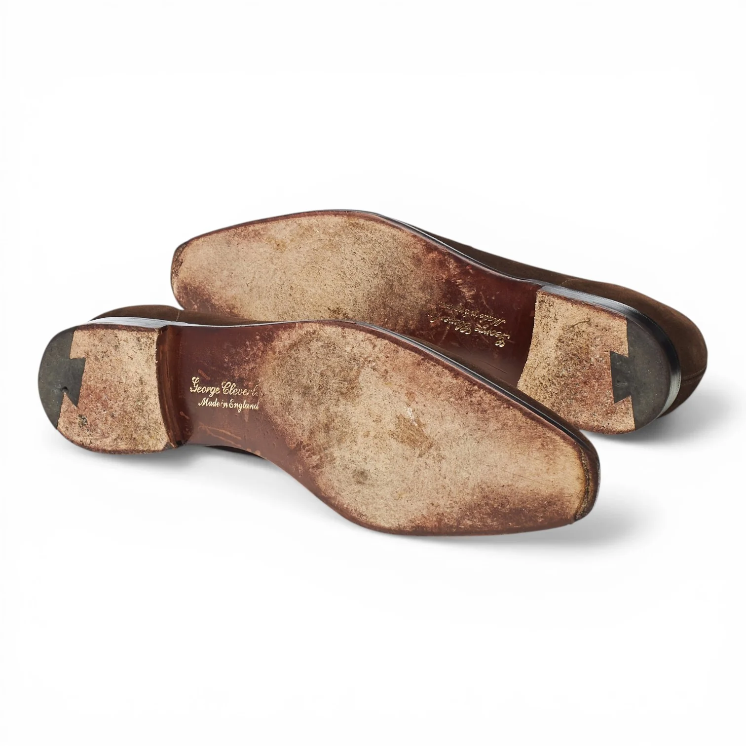 'George' Dark Brown Suede Loafers UK 11 E - Image 5