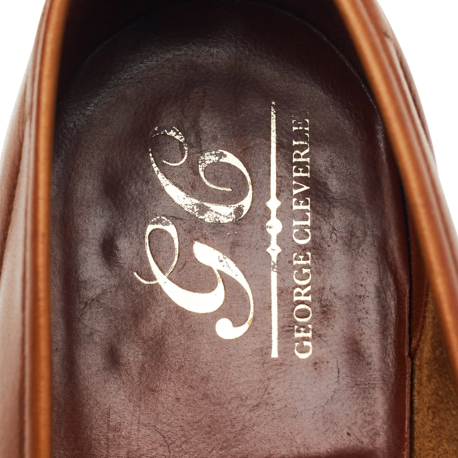 'George' Tan Brown Leather Loafers UK 7.5 E - Image 6
