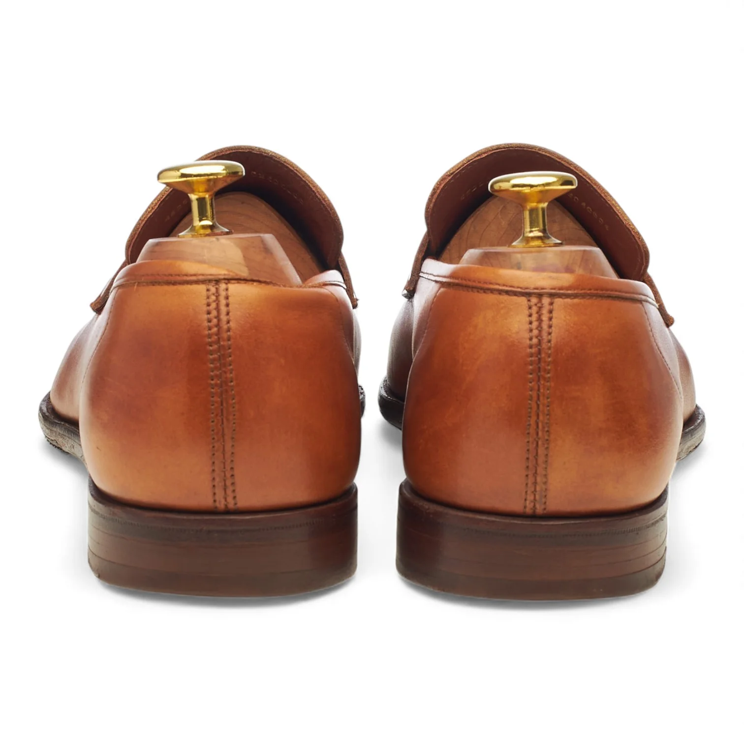 'George' Tan Brown Leather Loafers UK 8.5 E - Image 4
