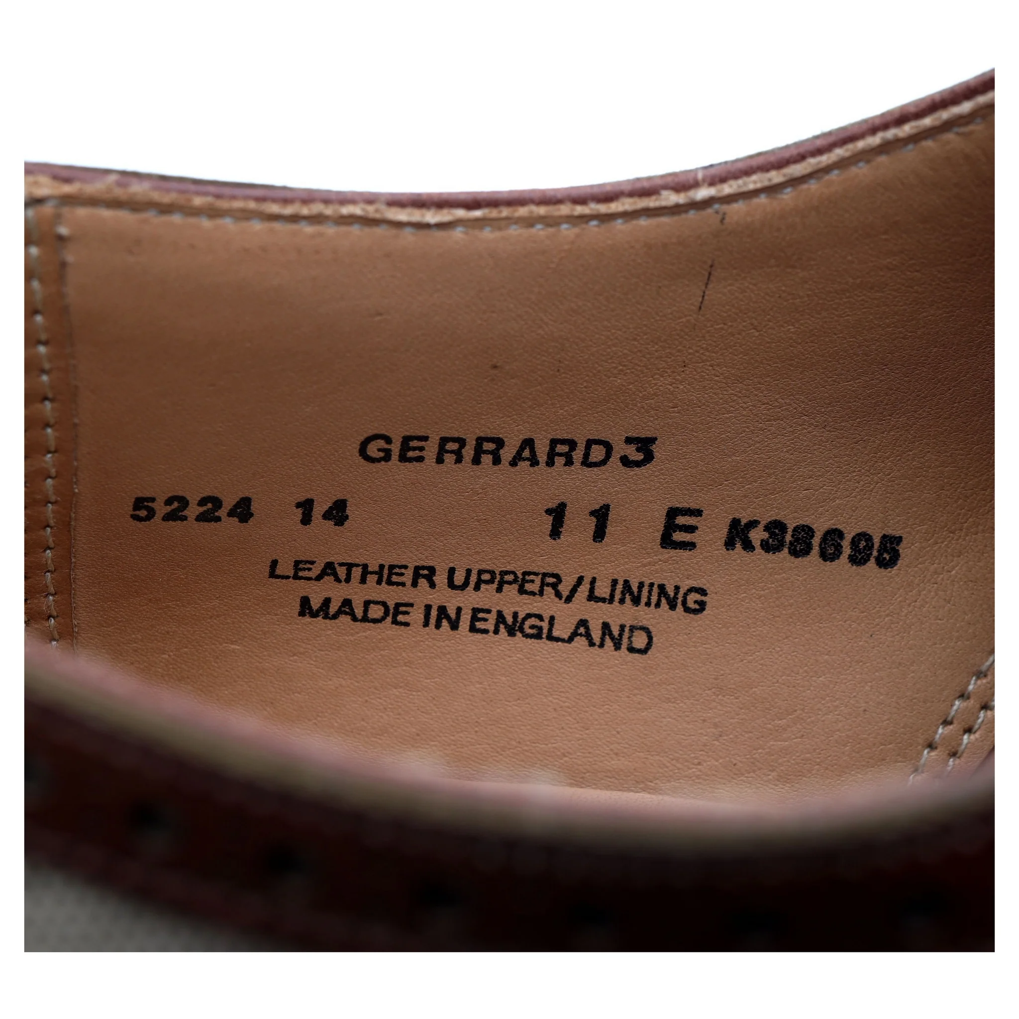 'Gerrard 3' Two Tone Brown Leather Brogues UK 11 E - Image 13
