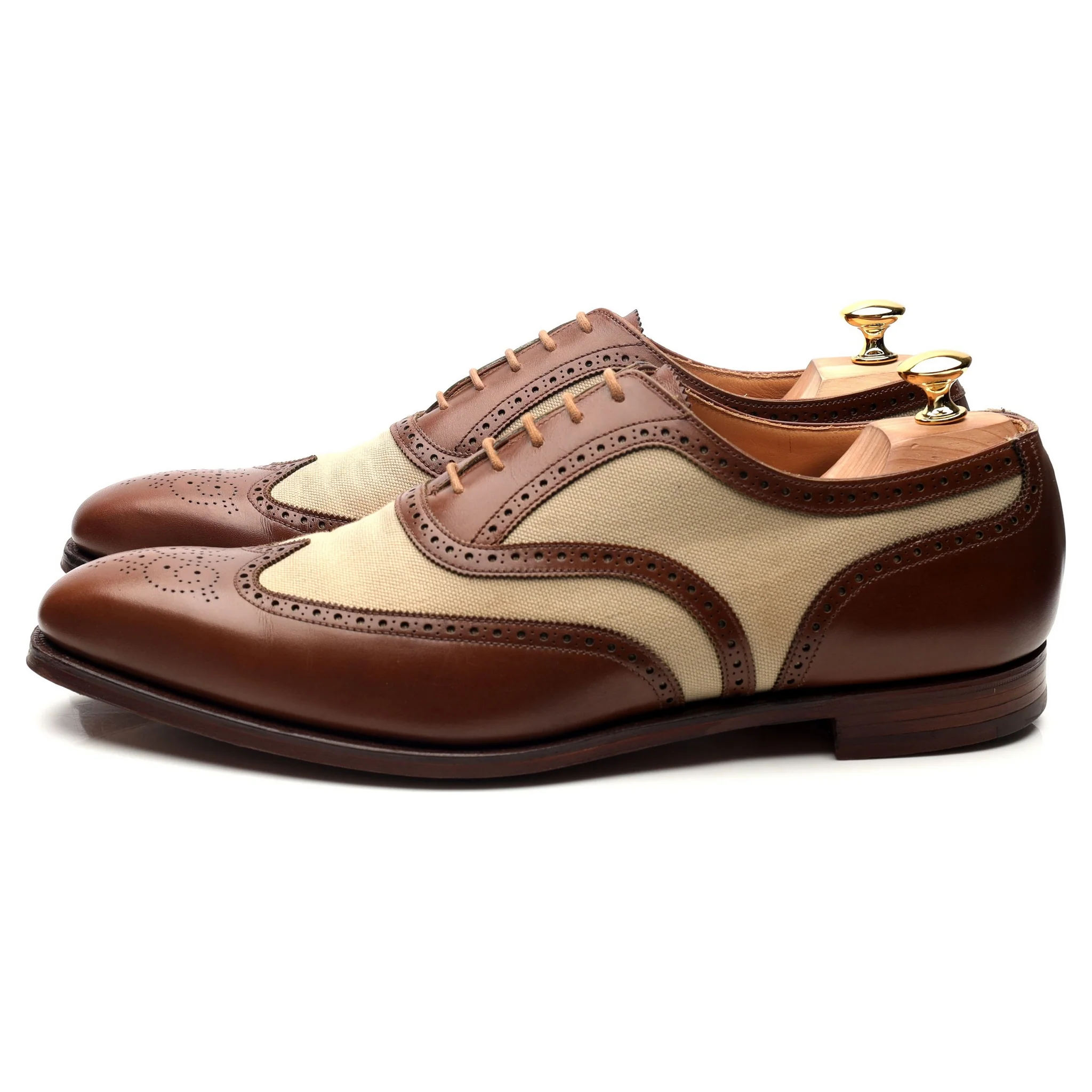 'Gerrard 3' Two Tone Brown Leather Brogues UK 11 E - Image 2