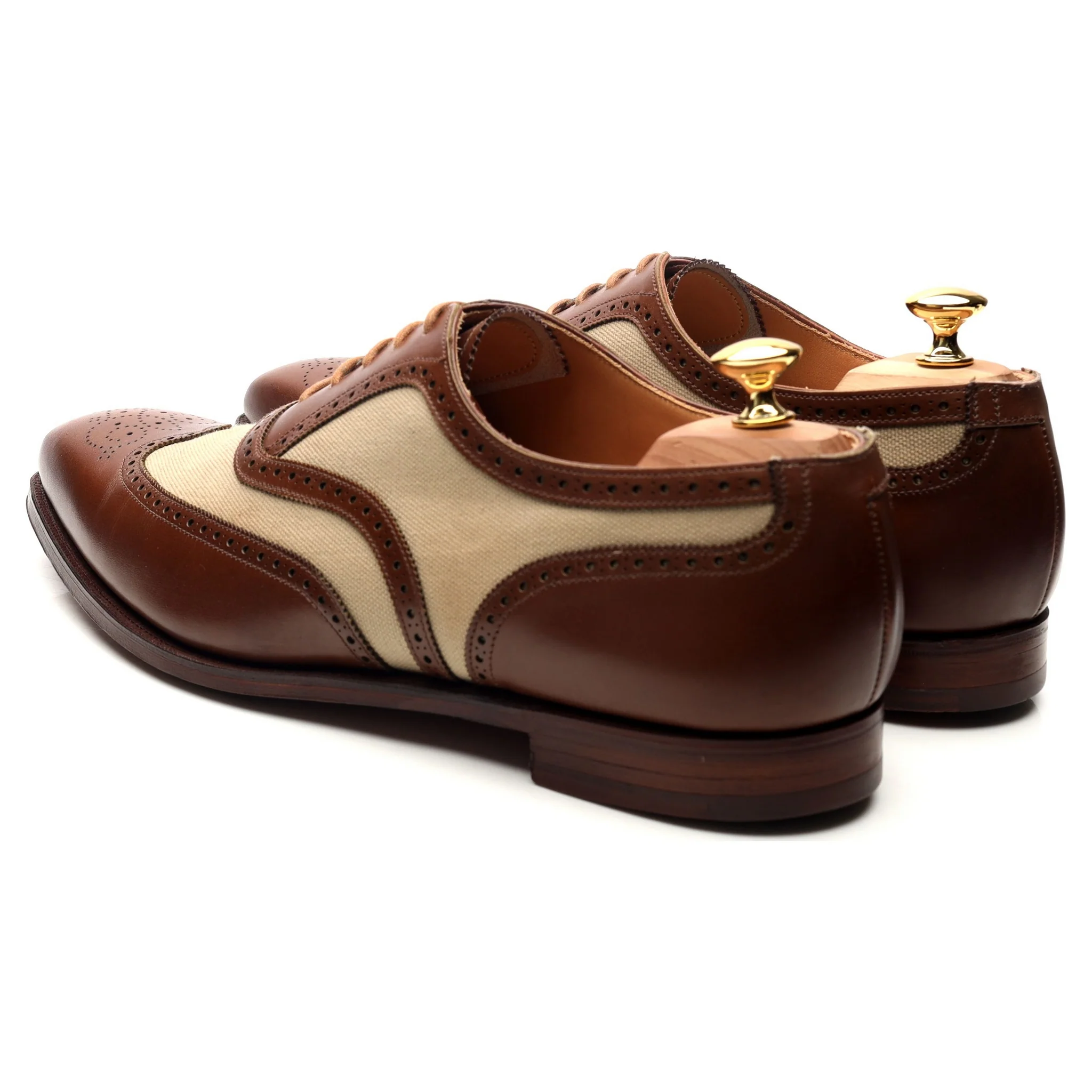'Gerrard 3' Two Tone Brown Leather Brogues UK 11 E - Image 3