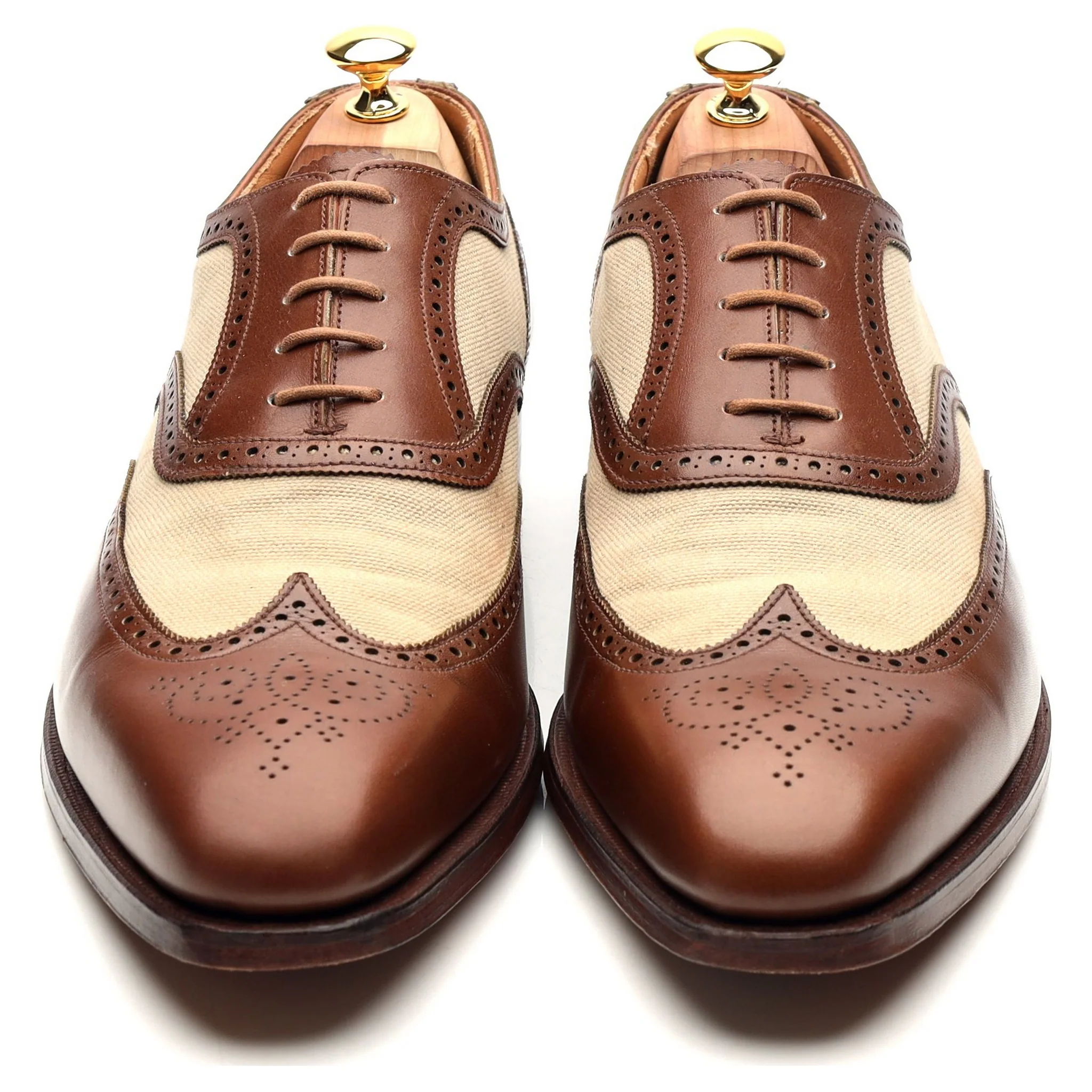'Gerrard 3' Two Tone Brown Leather Brogues UK 11 E - Image 9