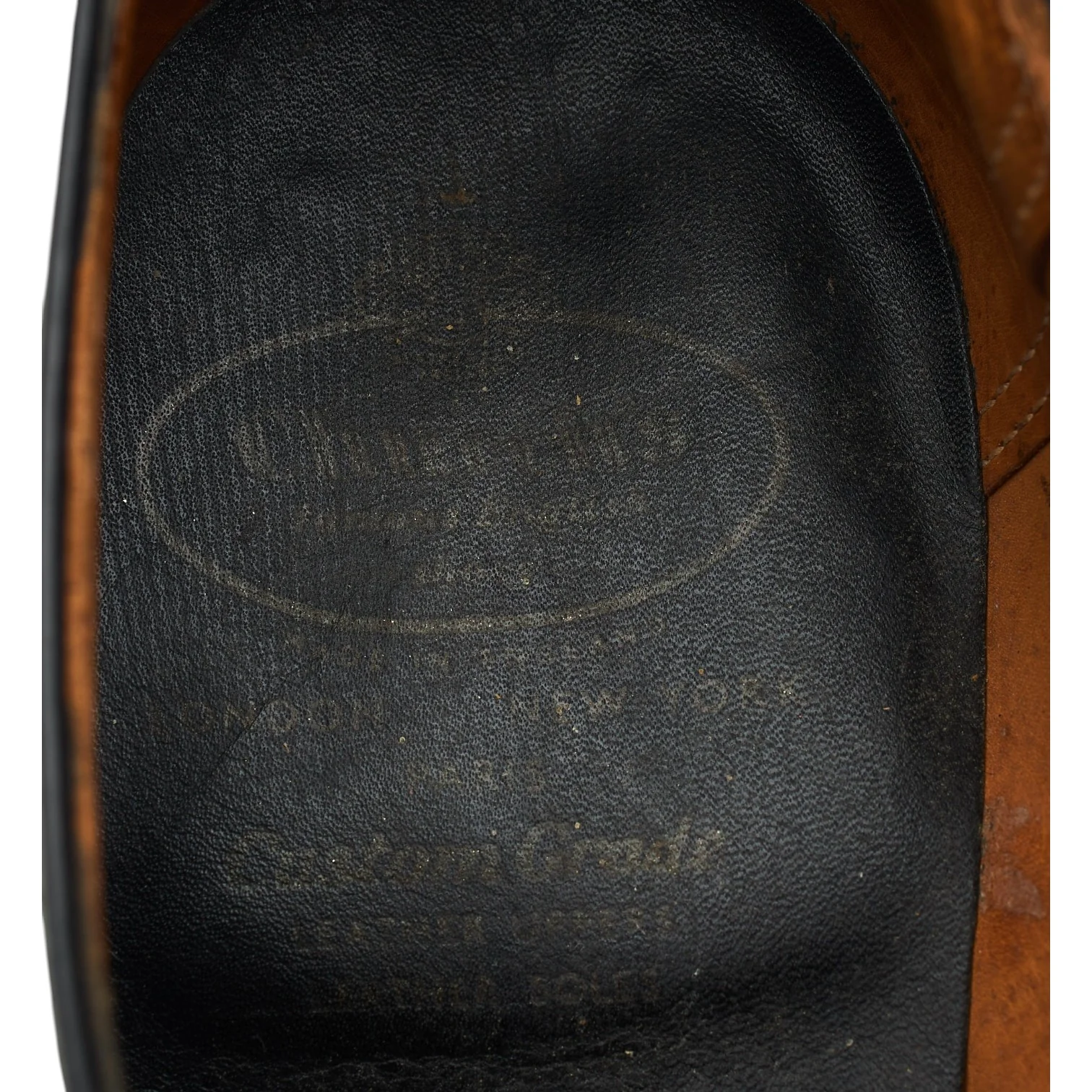 'Gerrard' Black Leather Derby UK 9 H - Image 6