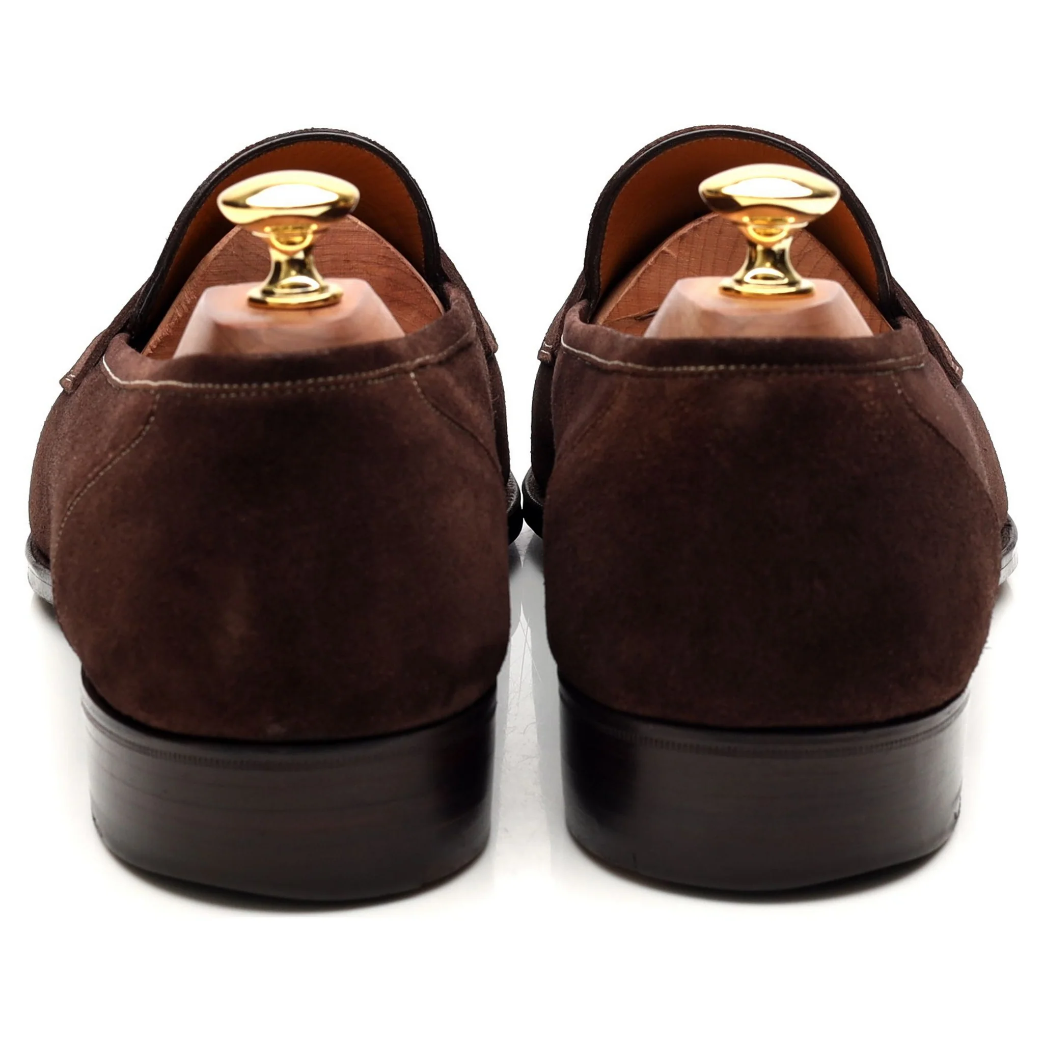 'Holkham' Dark Brown Suede Loafers UK 9.5 F - Image 4