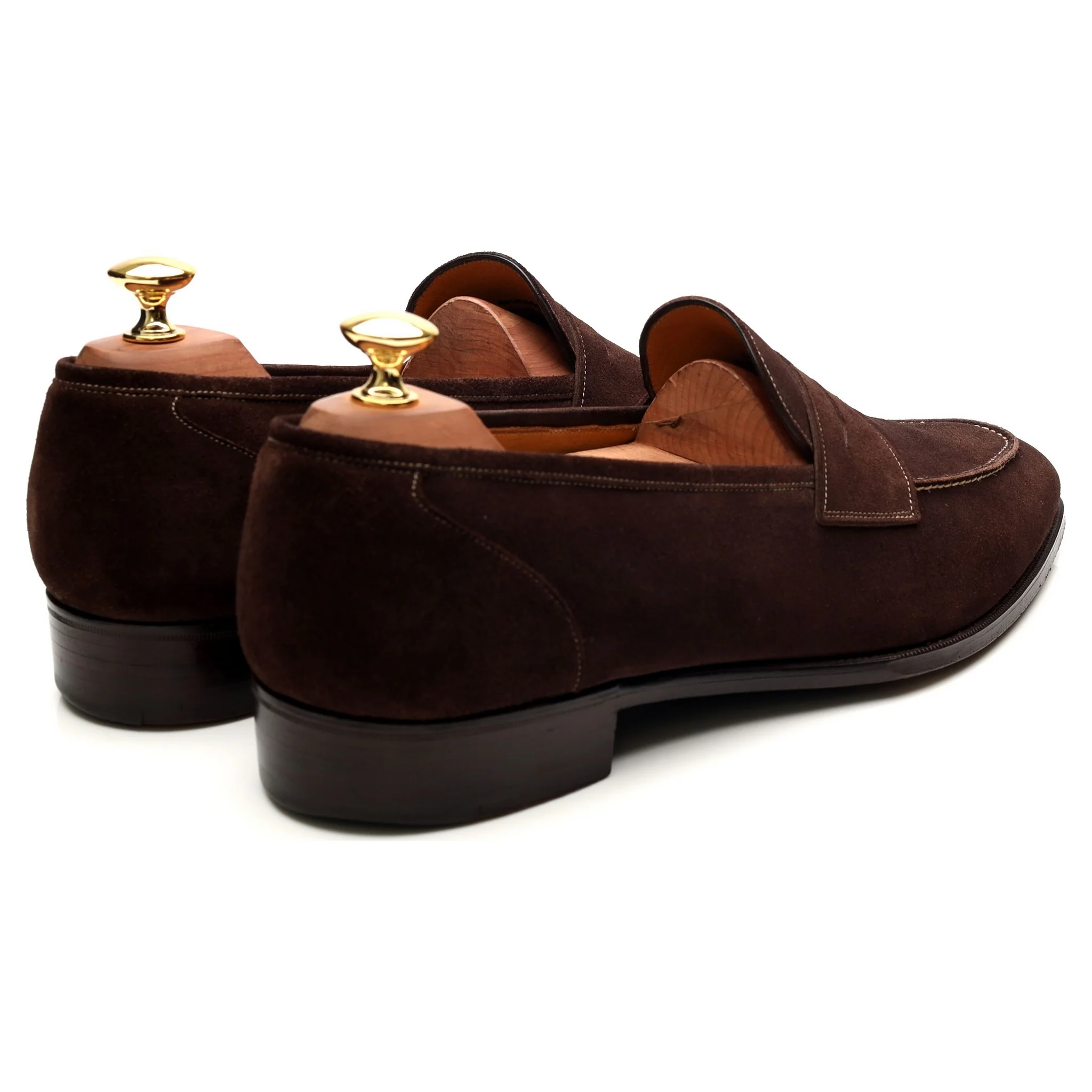 'Holkham' Dark Brown Suede Loafers UK 9.5 F - Image 5
