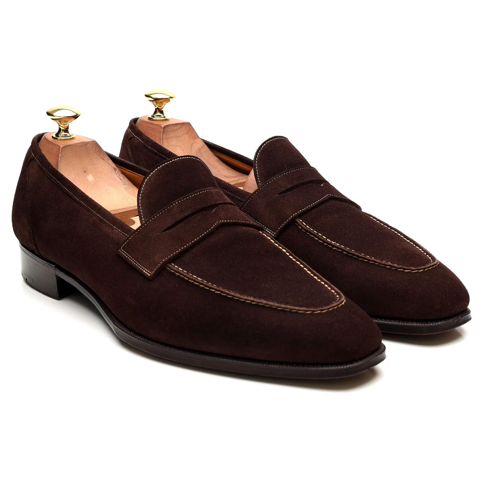 'Holkham' Dark Brown Suede Loafers UK 9.5 F - Image 7