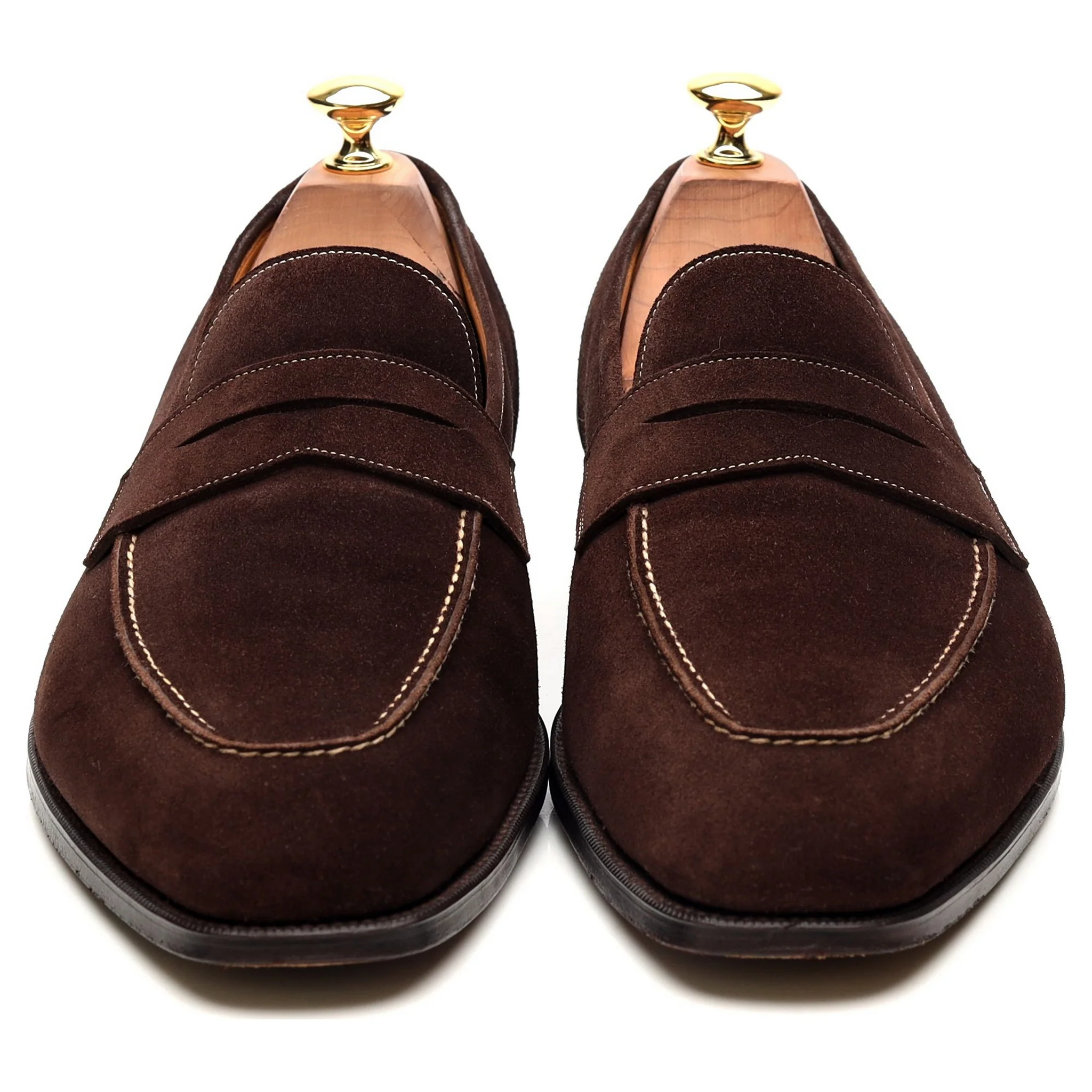'Holkham' Dark Brown Suede Loafers UK 9.5 F - Image 8
