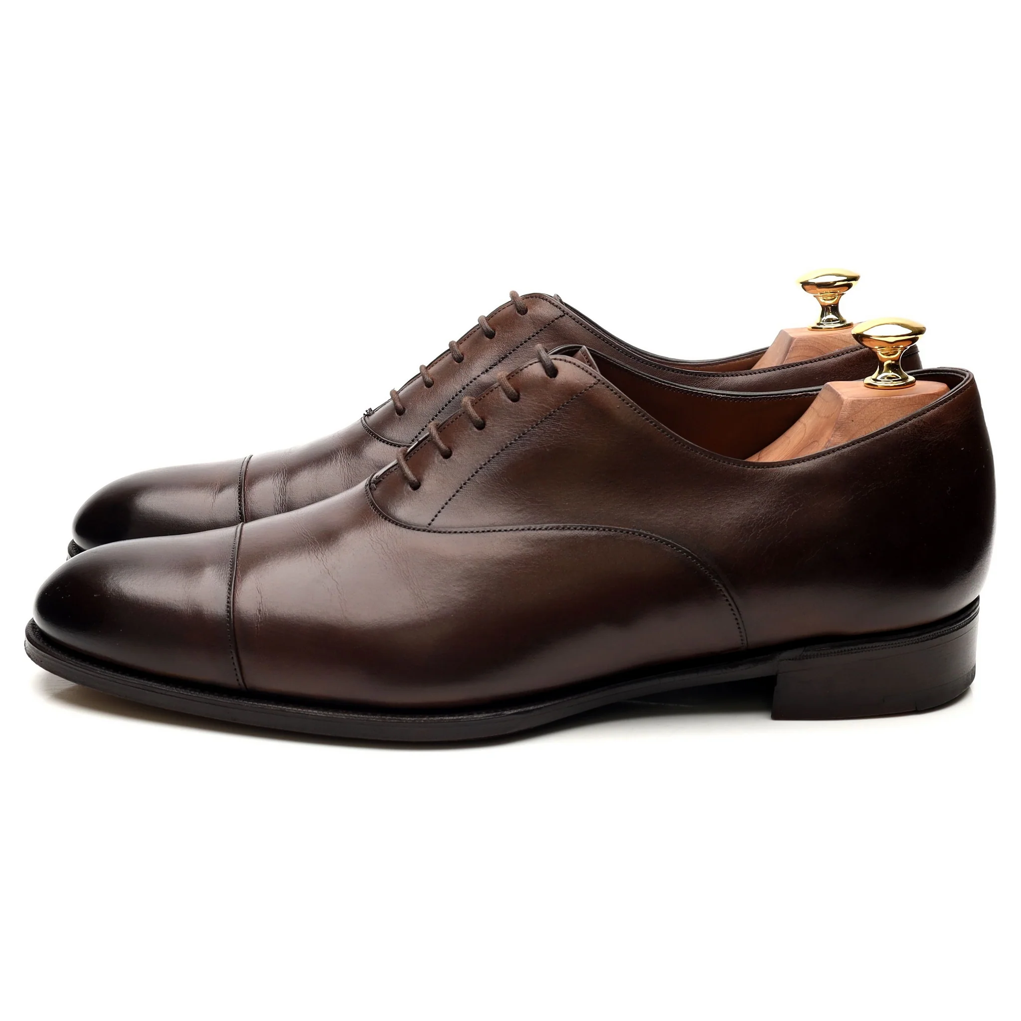 'Oxford' Dark Brown Leather Oxford UK 9.5 F - Image 2