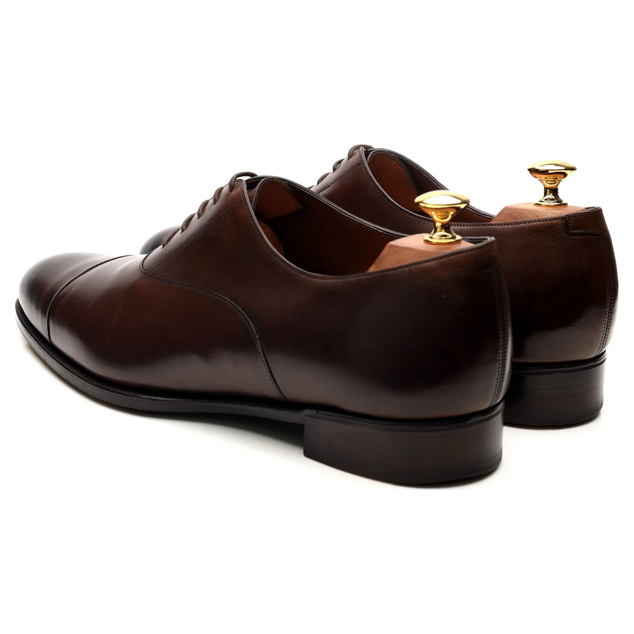 'Oxford' Dark Brown Leather Oxford UK 9.5 F - Image 3