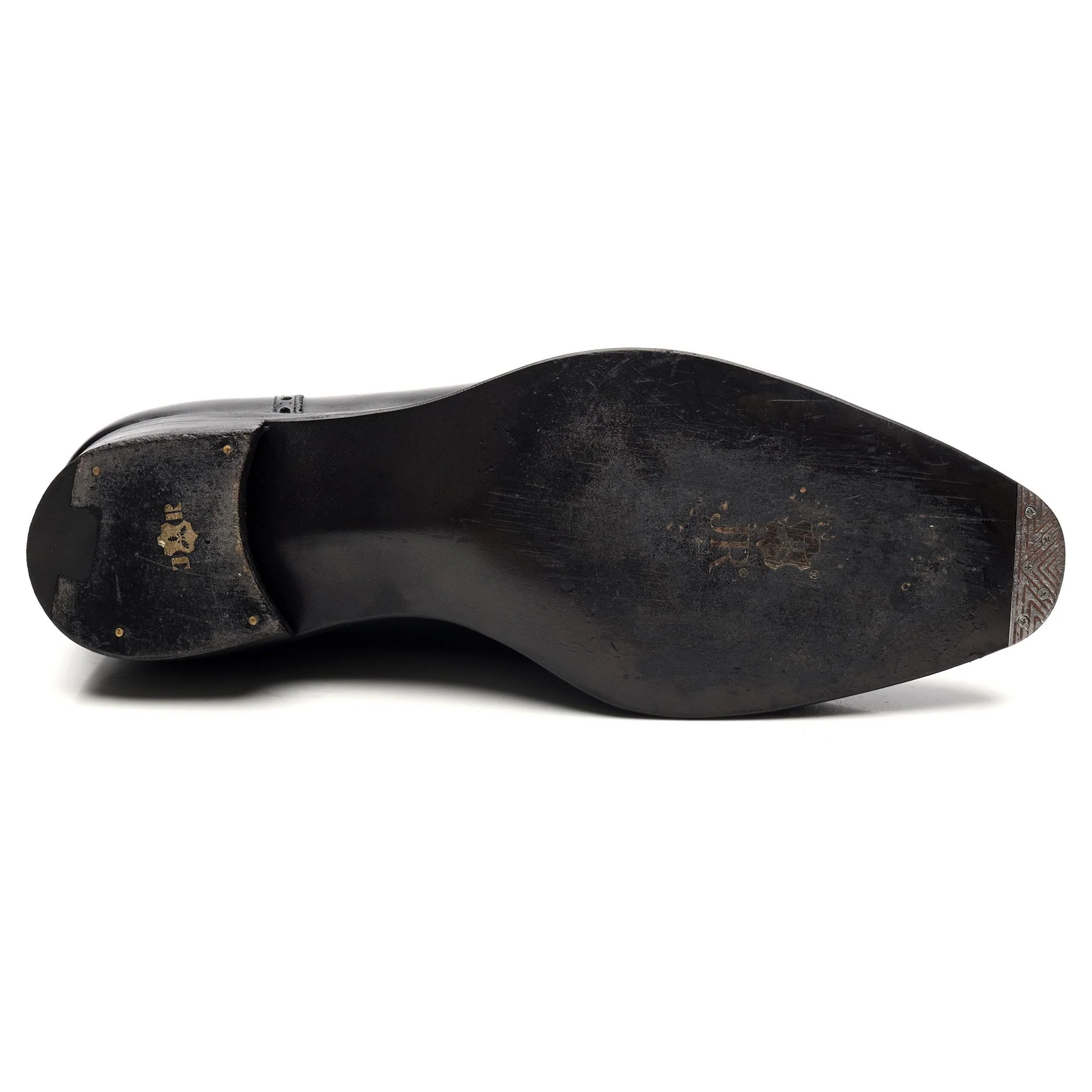 'St. James II' Black Leather Oxford Brogues UK 10 F - Image 11