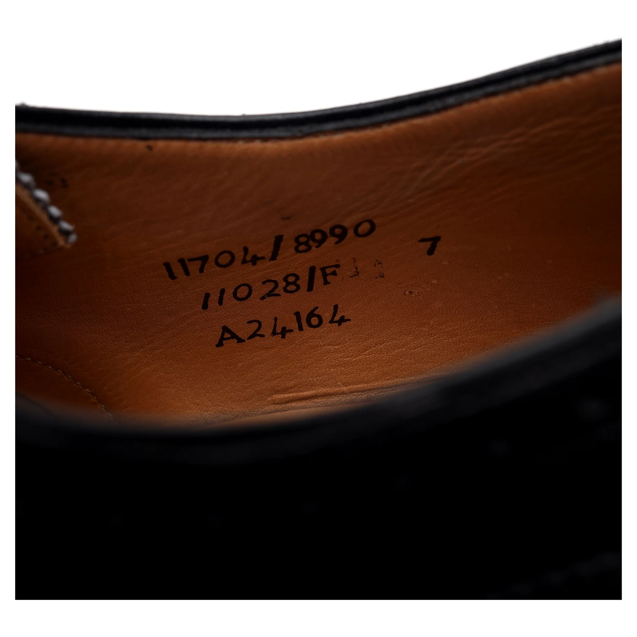 Gieves & Hawkes Black Leather Derby Brogue UK 7 F - Image 7