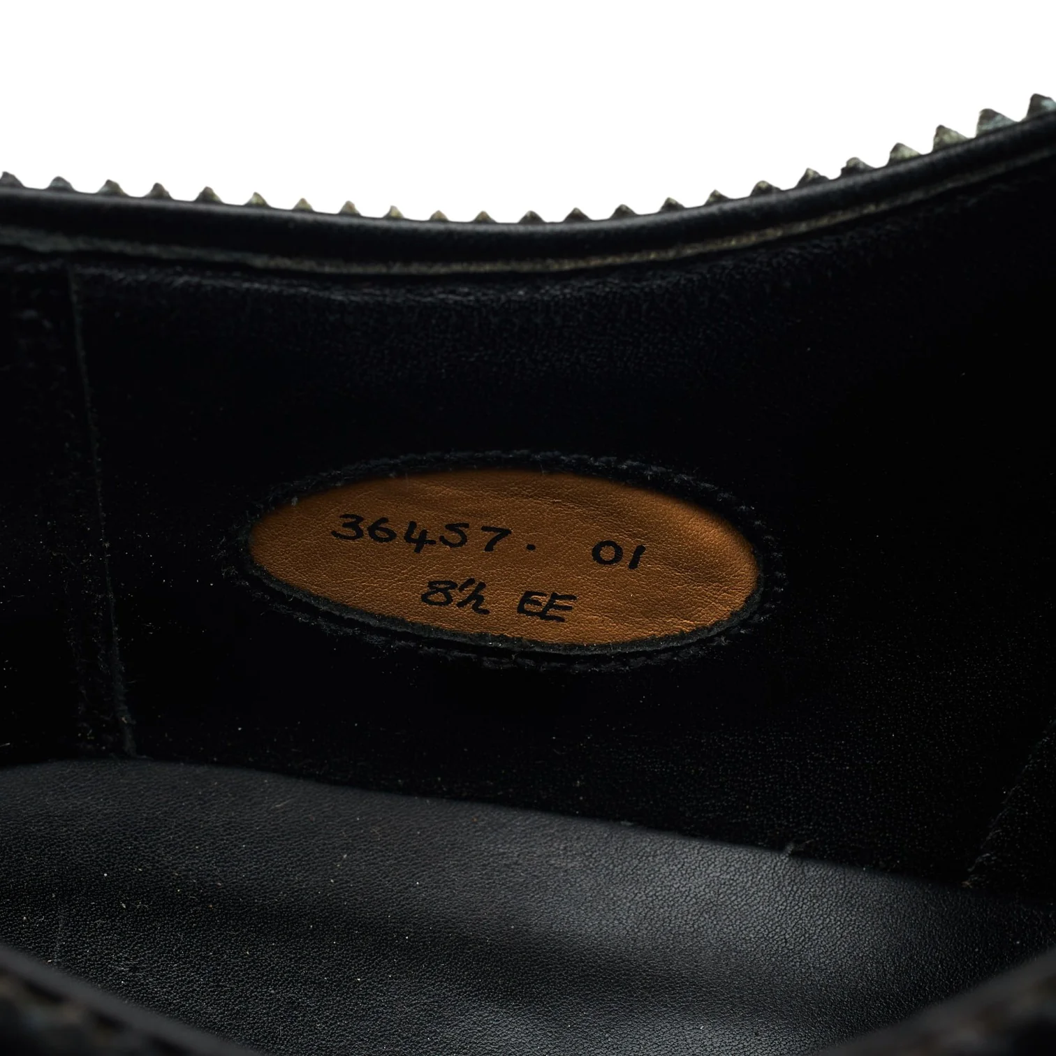Black Leather Oxford Brogues UK 8.5 EE - Image 7