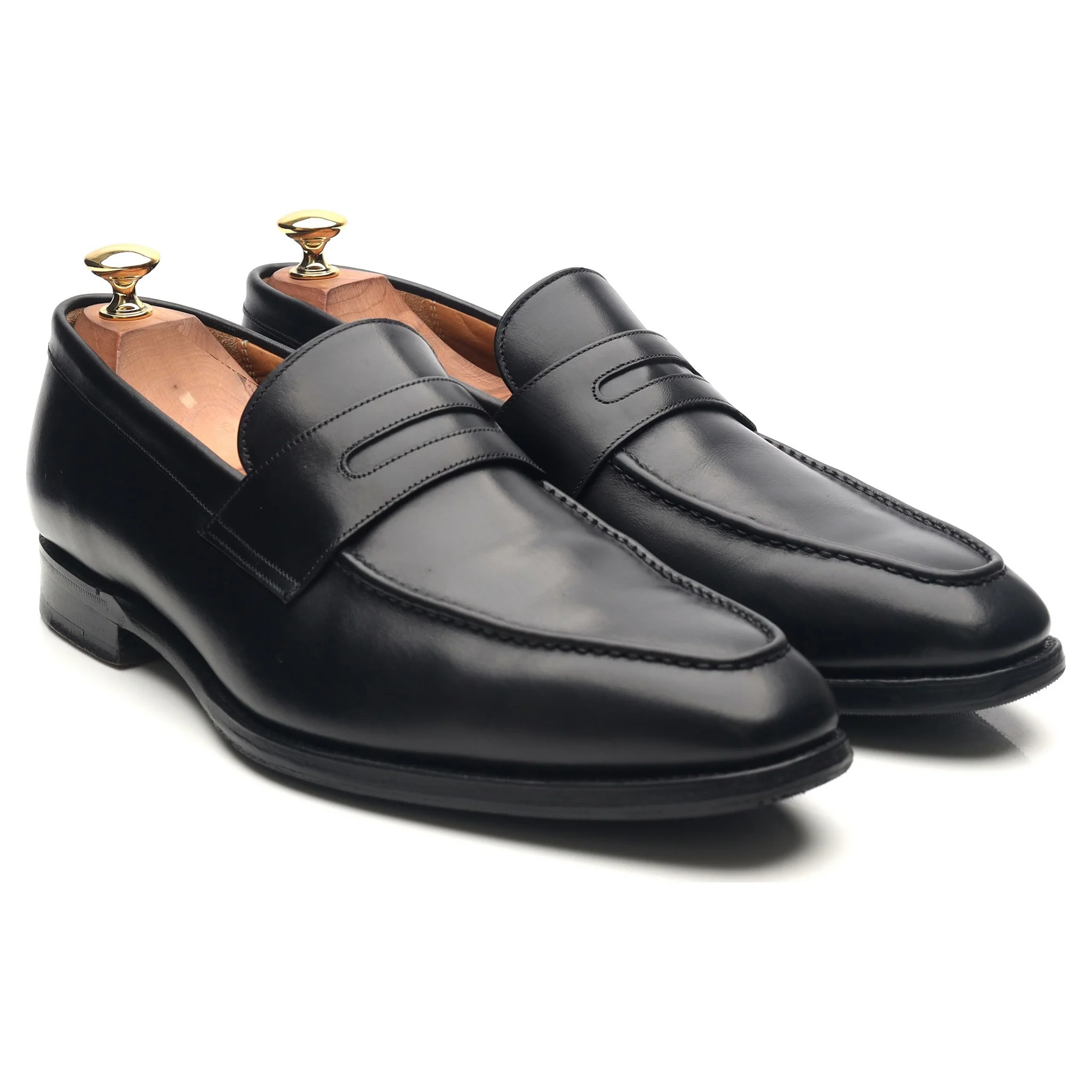 Gieves & Hawkes Black Leather Loafers UK 9.5 F - Image 7