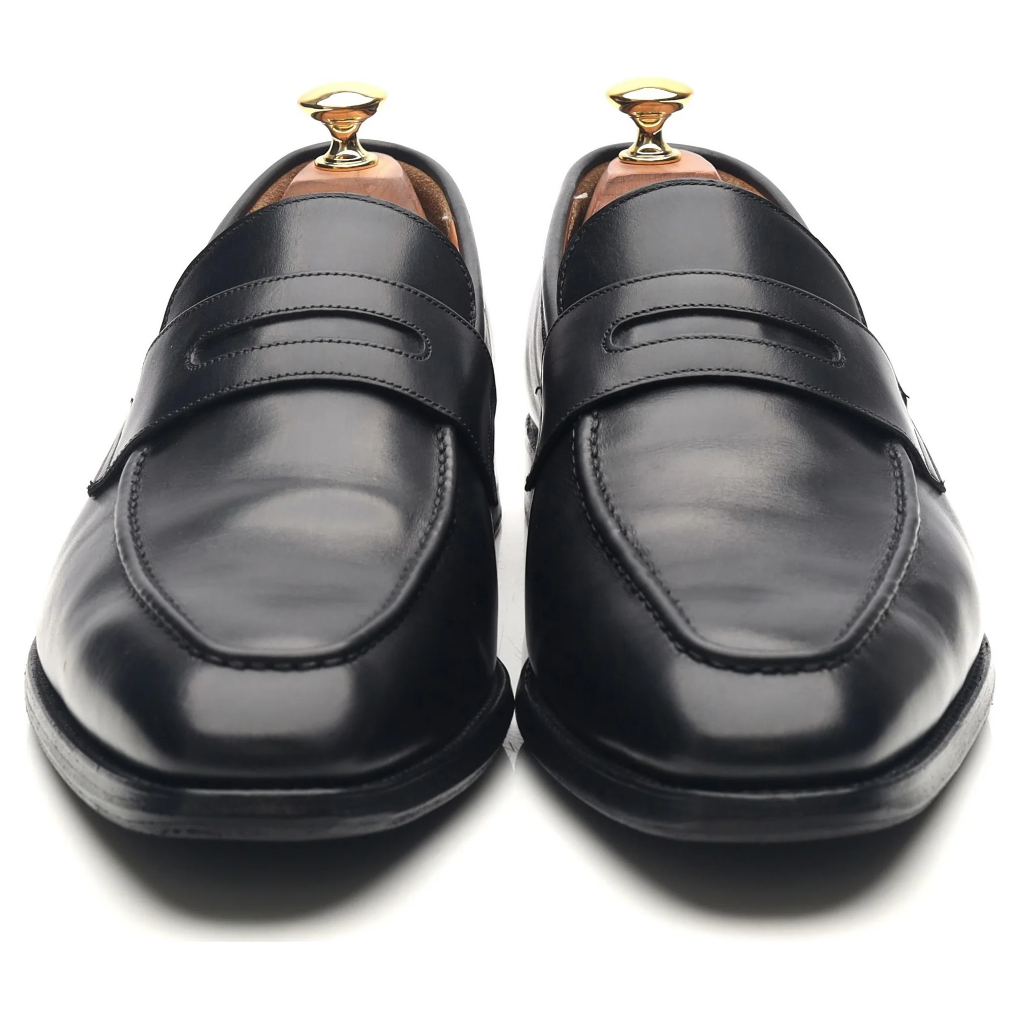 Gieves & Hawkes Black Leather Loafers UK 9.5 F - Image 8