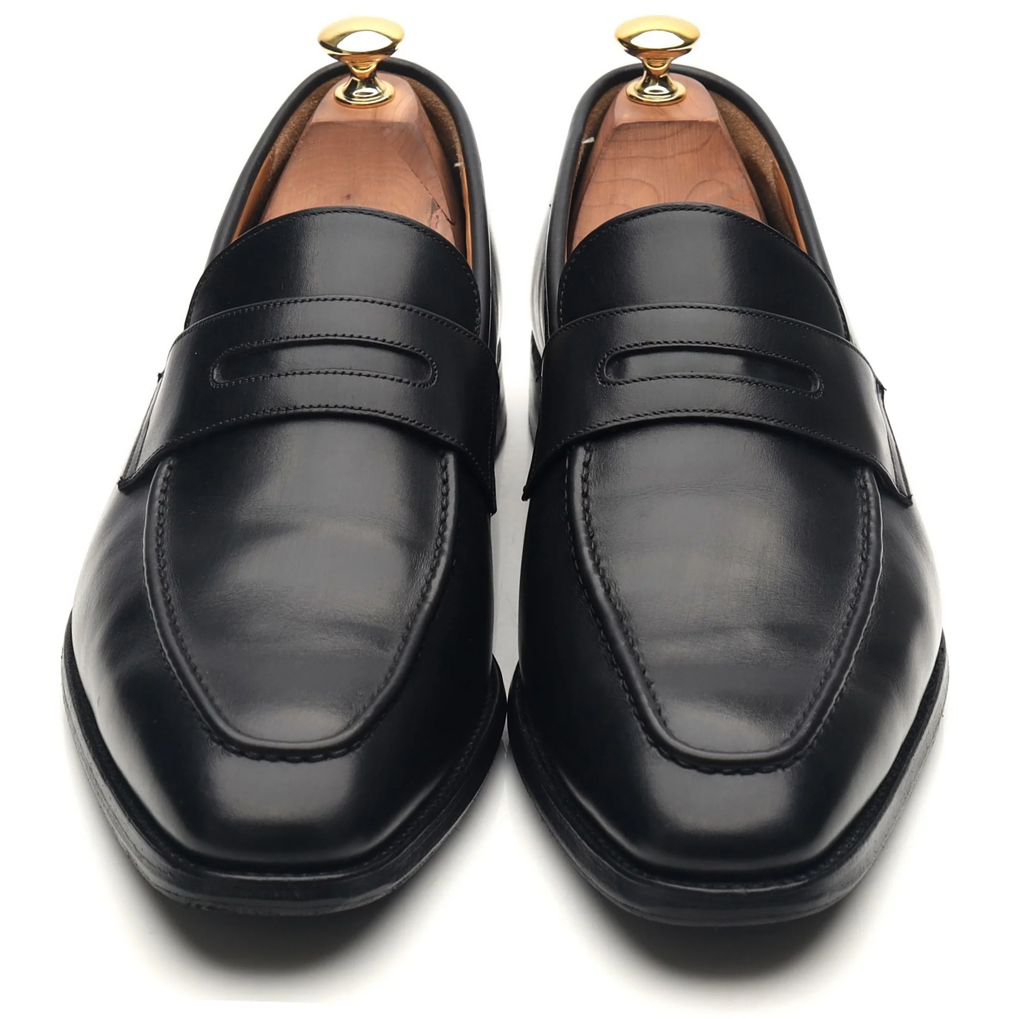Gieves & Hawkes Black Leather Loafers UK 9.5 F - Image 9