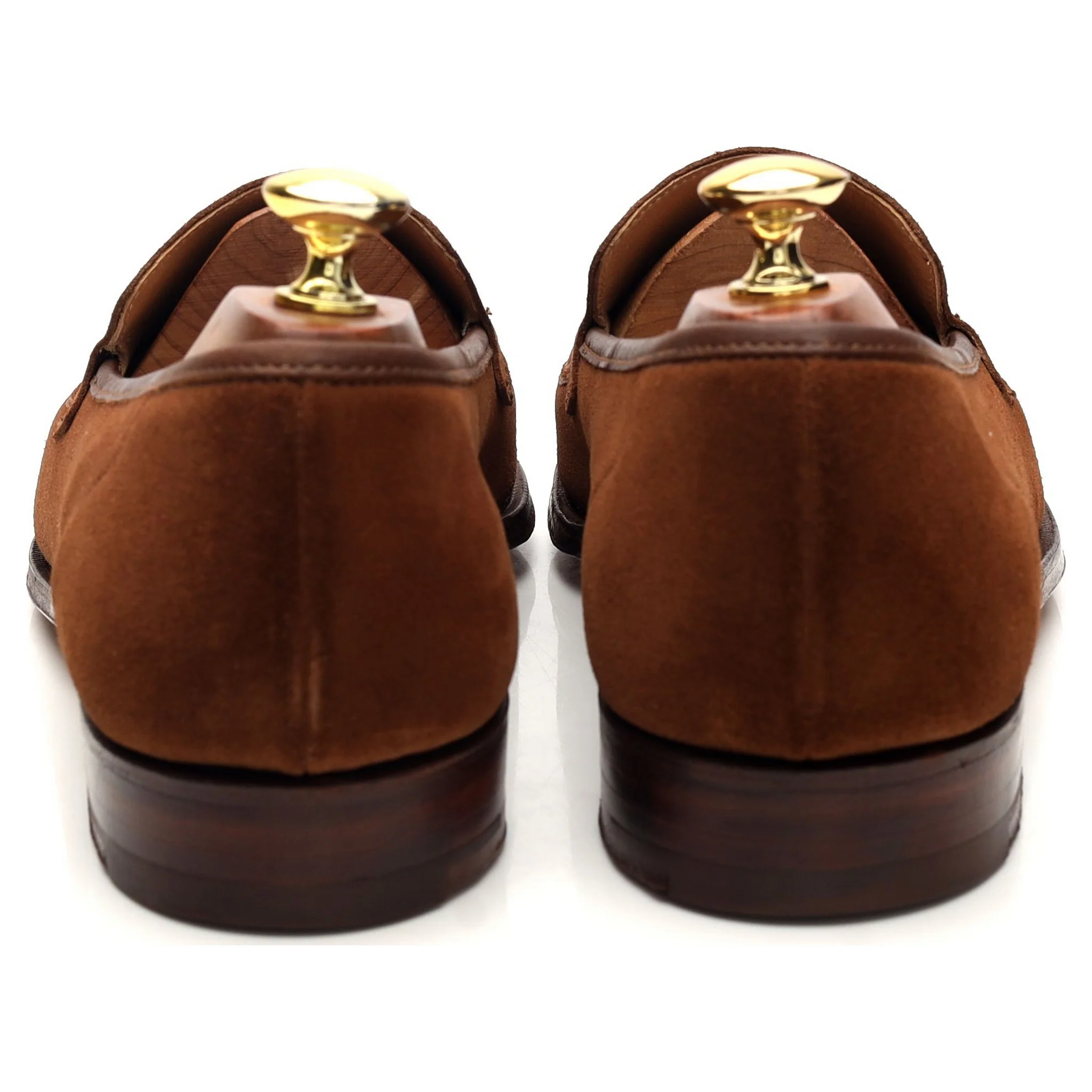 Gieves & Hawkes Snuff Brown Suede Loafers UK 8.5 E - Image 4