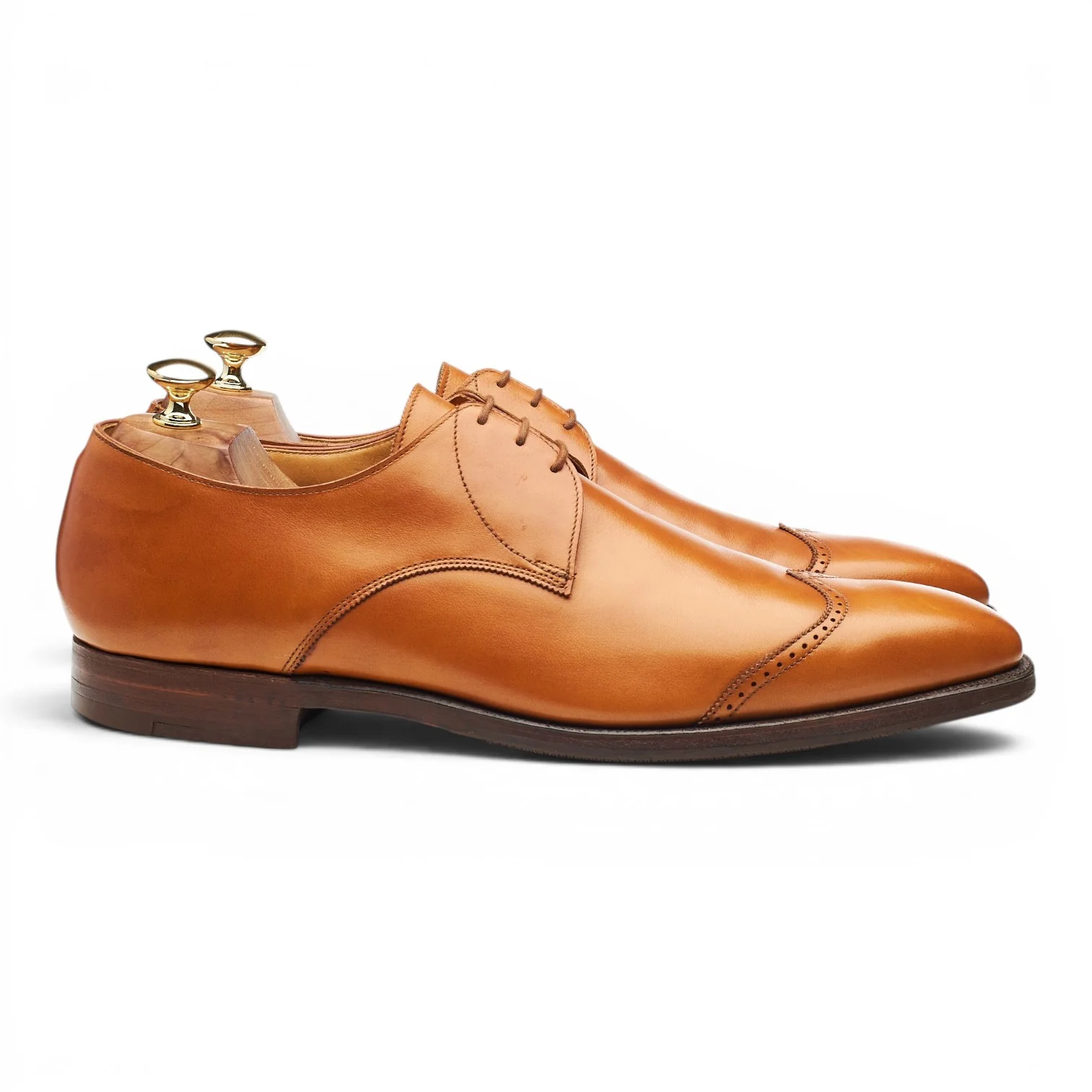 'Gilbert' Tan Brown leather Derby UK 10 E