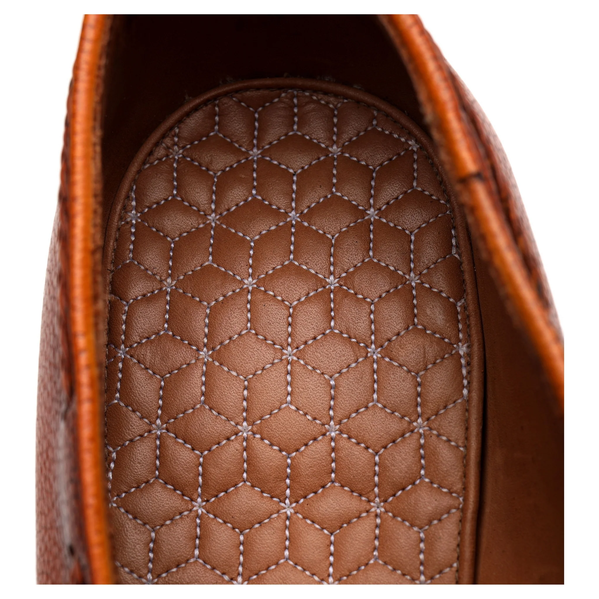 'Gillespie' Tan Brown Grain Leather Tassel Loafers UK 7 E - Image 6