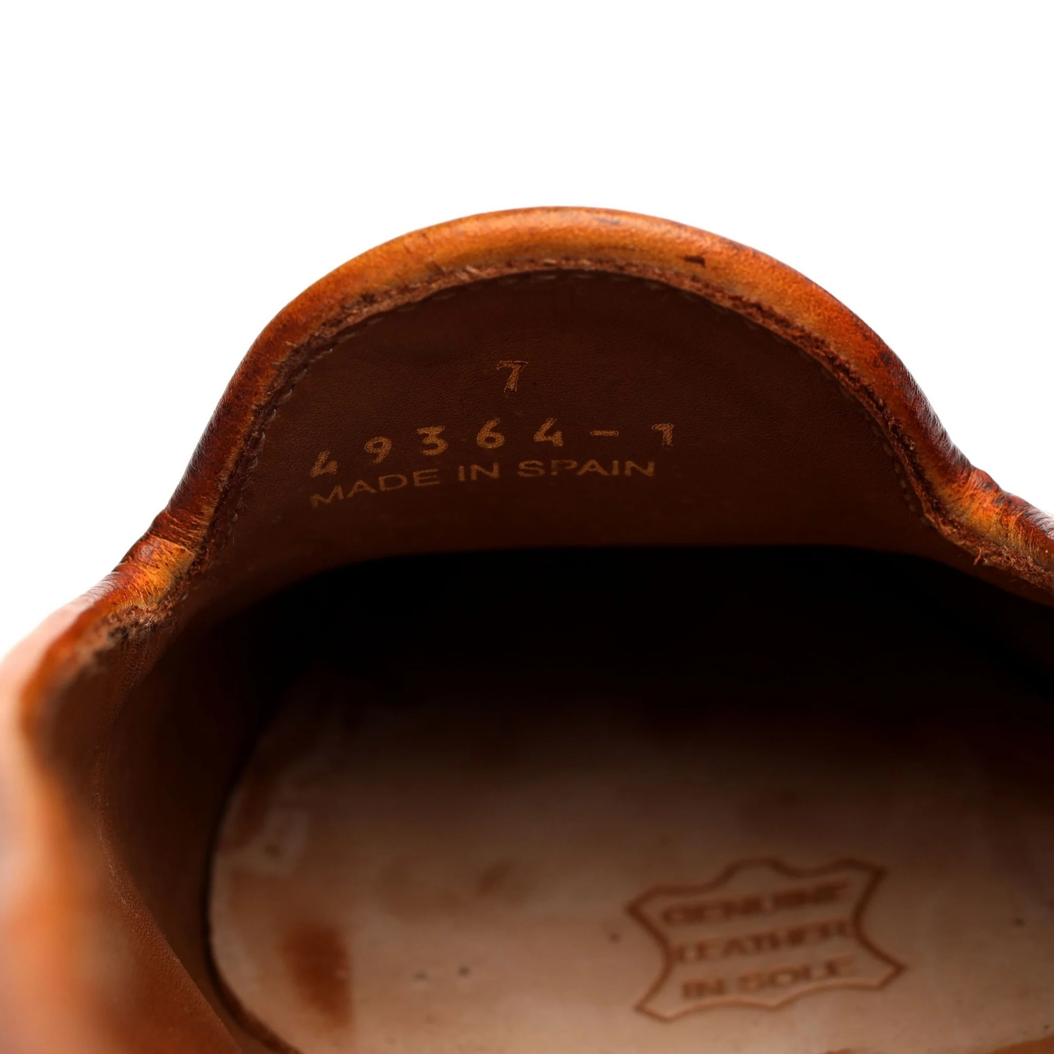 'Gillespie' Tan Brown Grain Leather Tassel Loafers UK 7 E - Image 7
