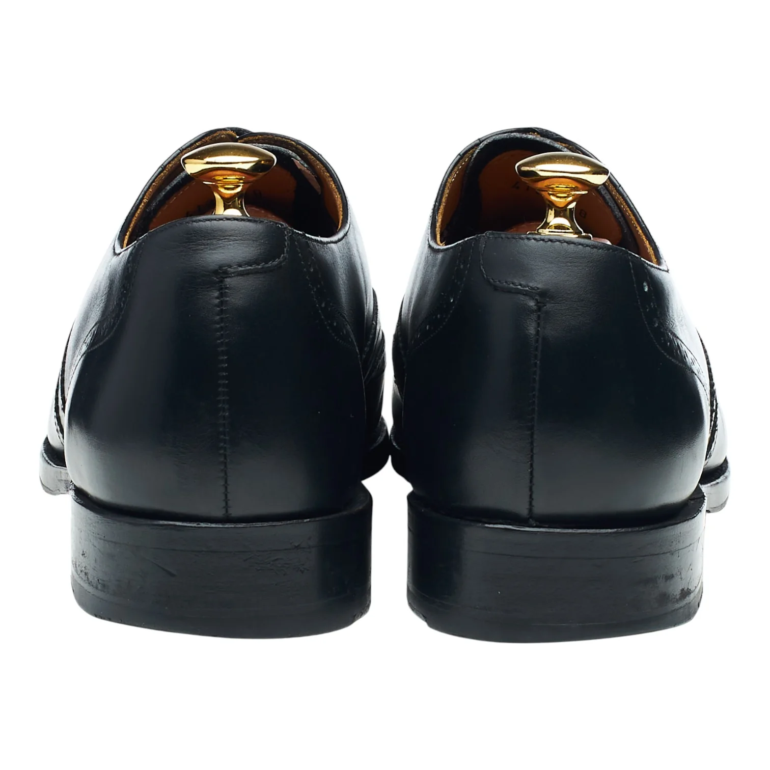 'Glasgow' Black Leather Oxford Brogues UK 9 G - Image 4