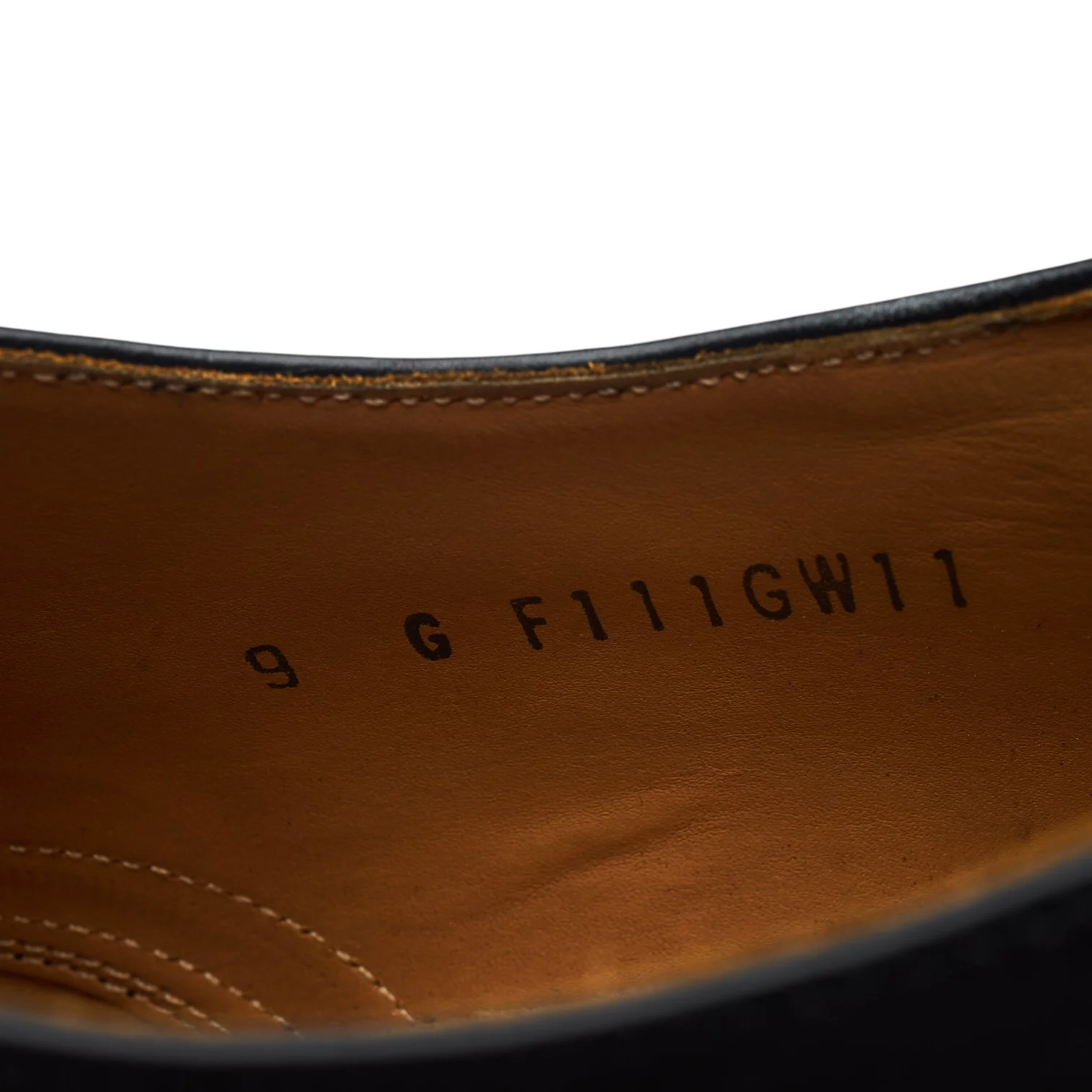 'Glasgow' Black Leather Oxford Brogues UK 9 G - Image 7