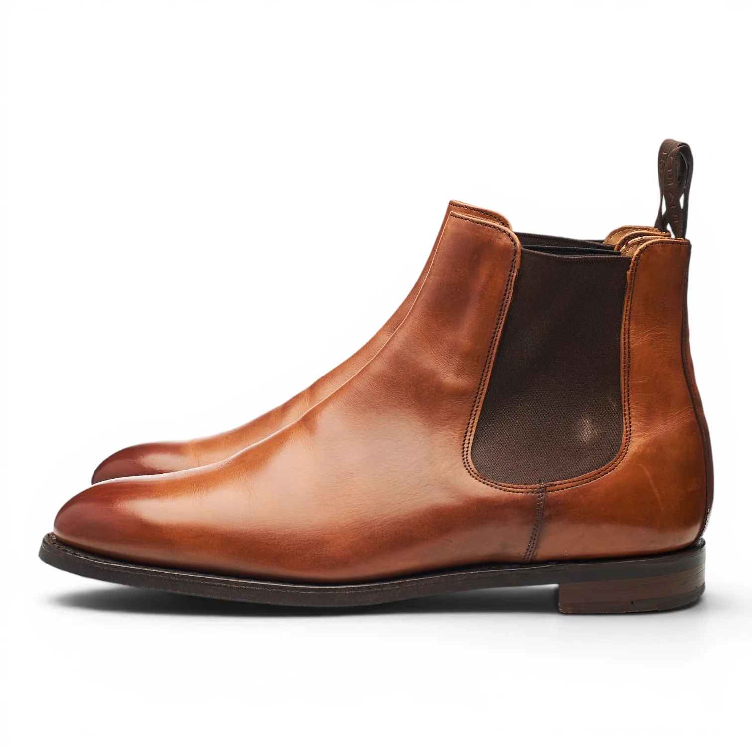 'Godfrey' Tan Brown Leather Chelsea Boots UK 9 G - Image 3