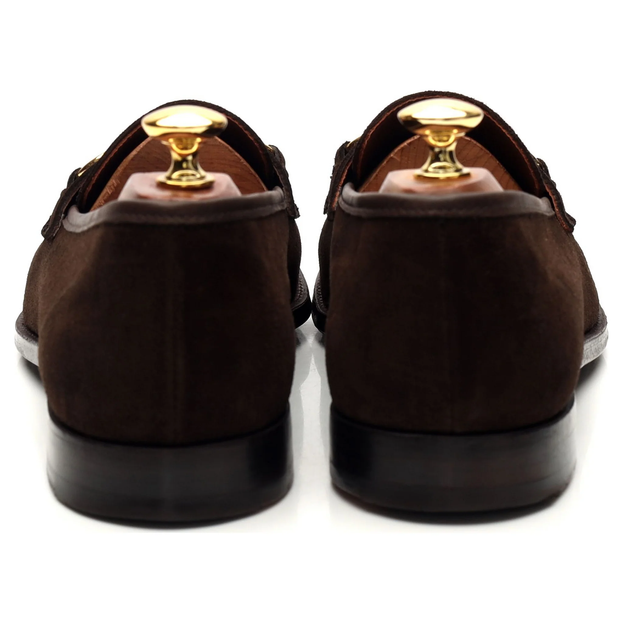 'Goldman' Dark Brown Suede Horse-bit Loafer UK 9 E - Image 4