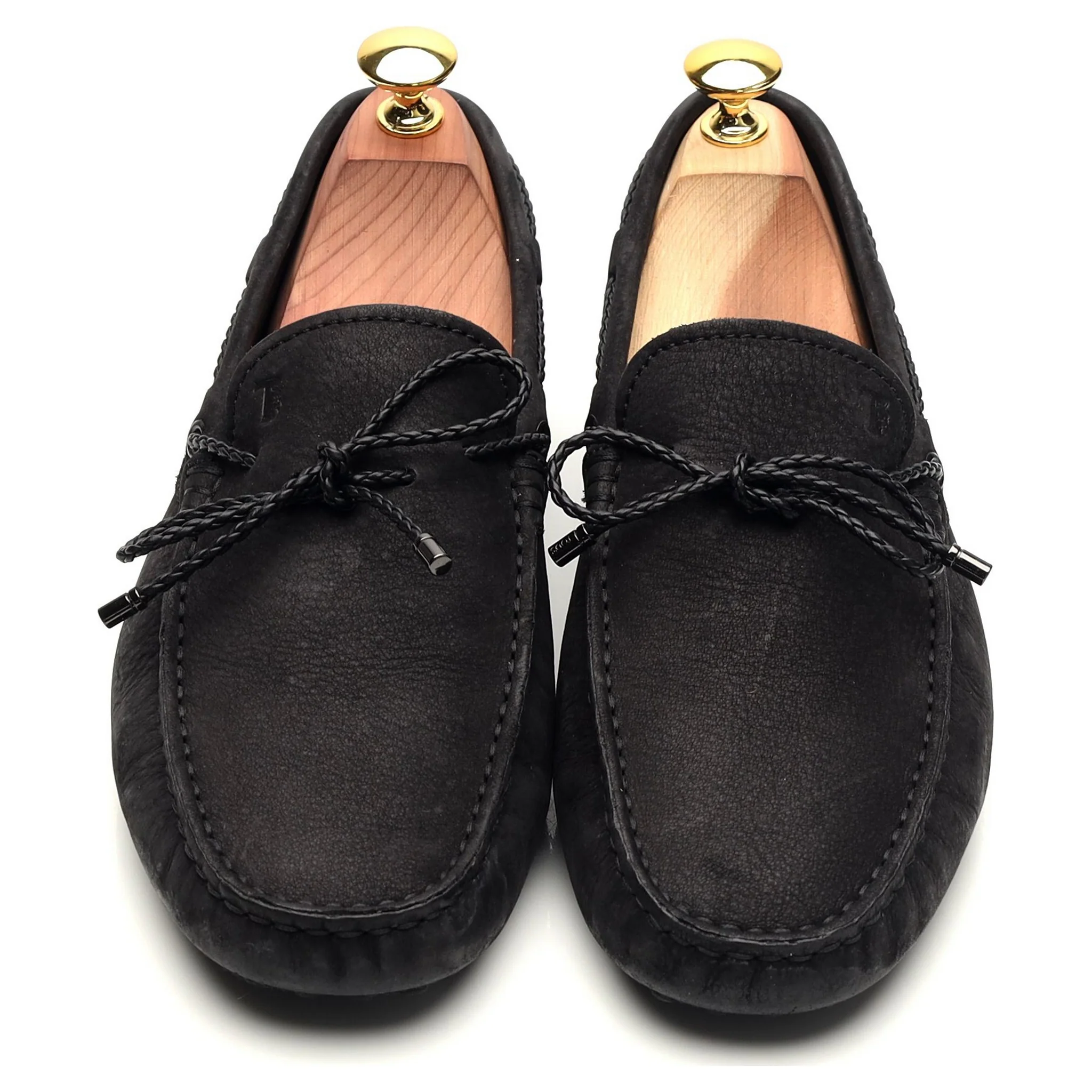 Gommino Black Nubuck Leather Driving Loafers UK 6 - Image 2